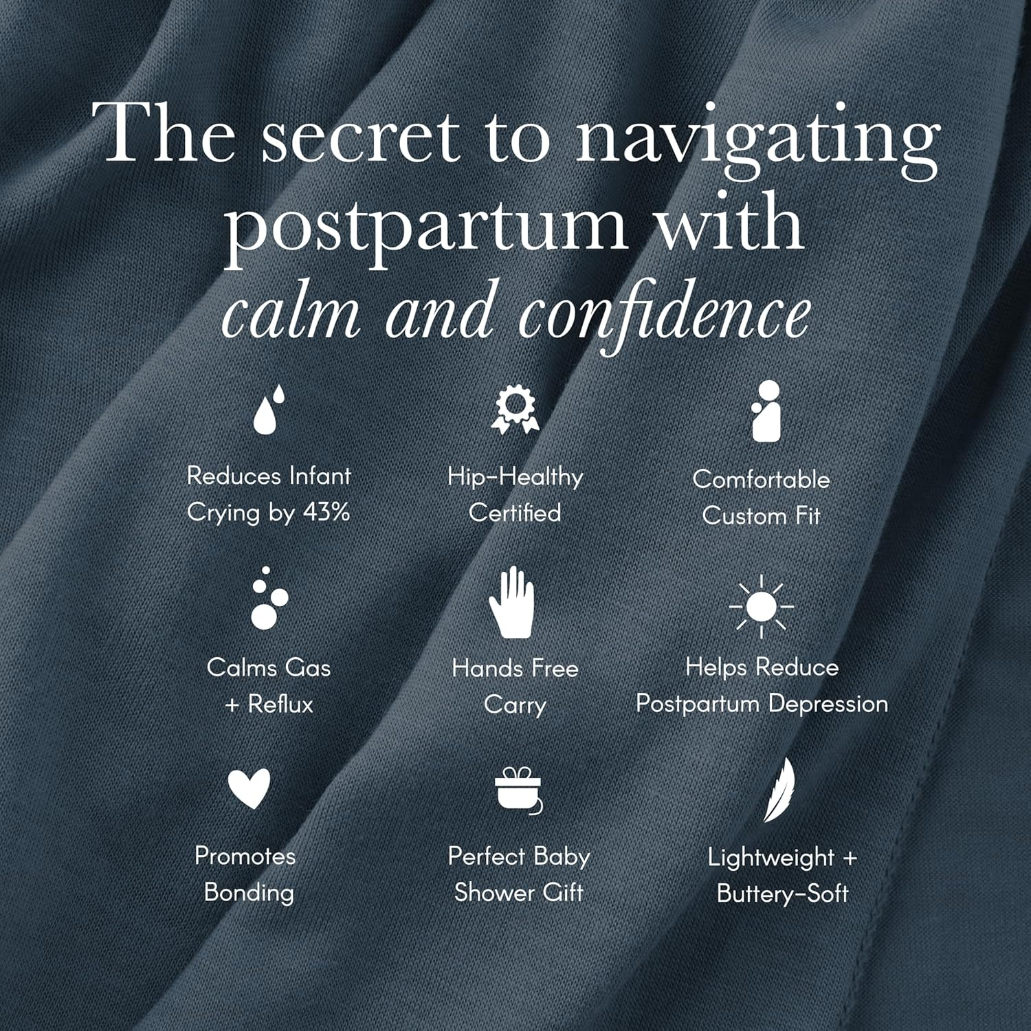 Solly Baby Wrap Carrier - Lightweight Baby Carrier - Newborn Baby Essentials - for Newborn, Infants and Baby 8-25 Lbs. Spelt image number 4