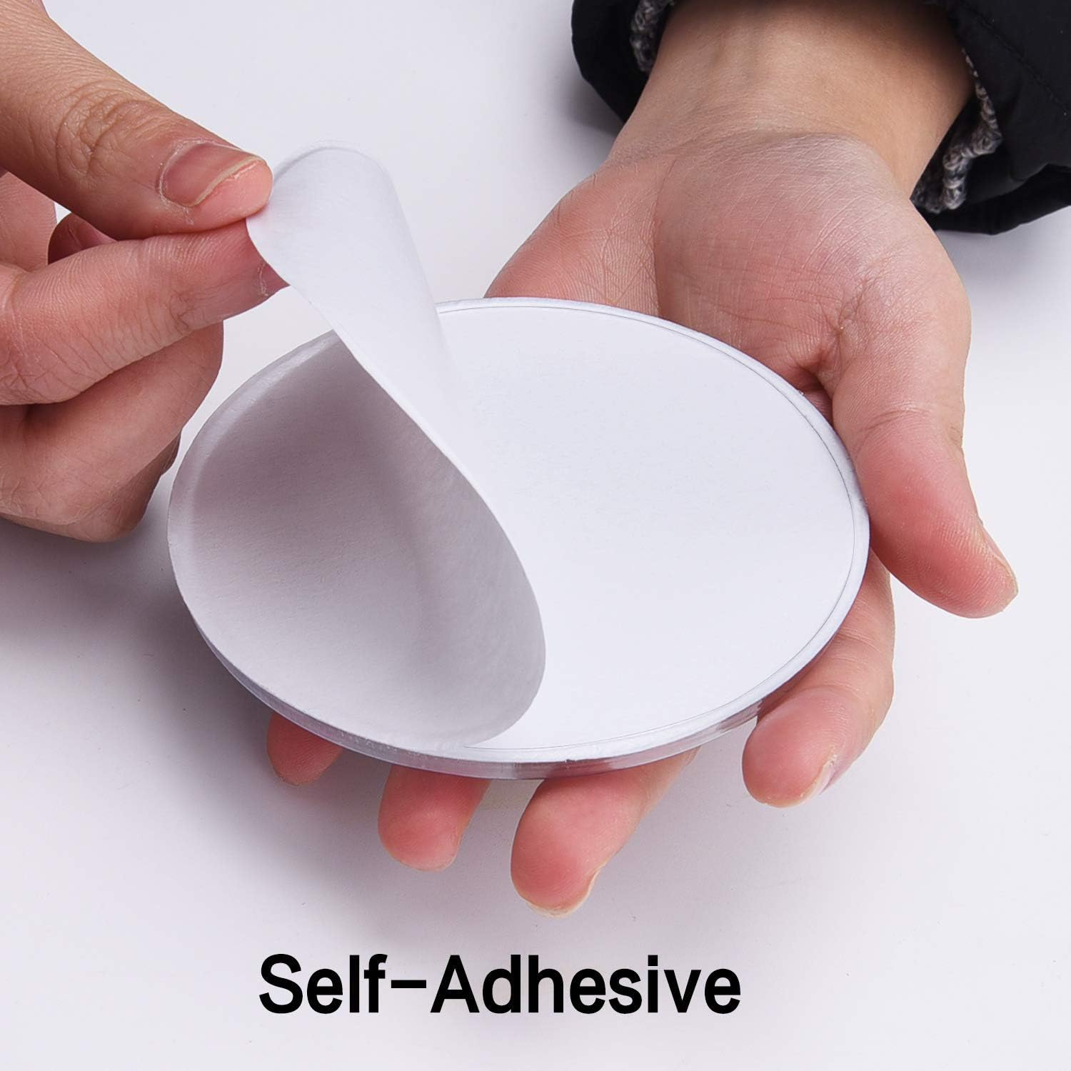 Sunmns 4 Inch Large Sized Plastic Wiggle Eyes with Self Adhesive for Craft Decorations, 4 Pack image number 1