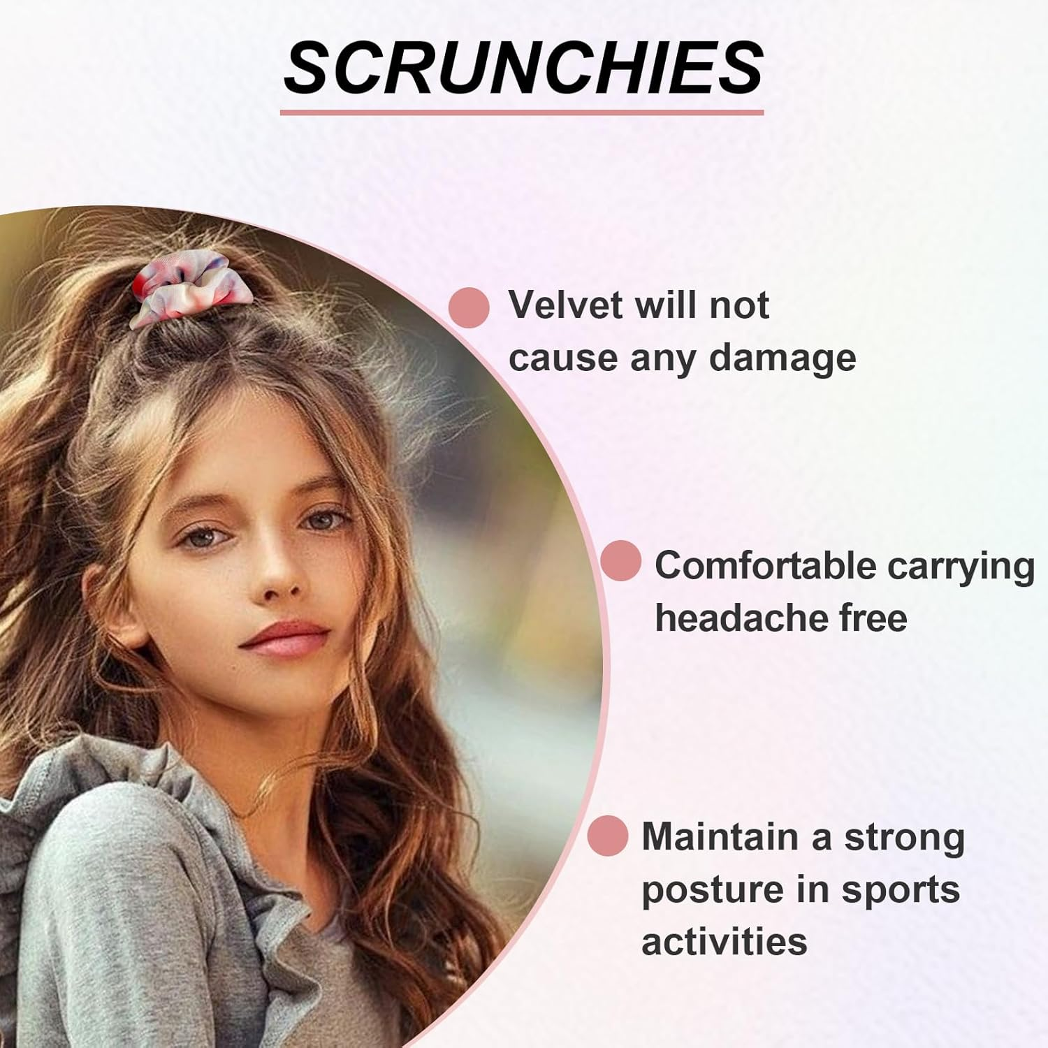 PROPOG Velvet Scrunchies for Girls, Hair Scrunchies for Women'S Hair Premium Scrunchie Elastic Hair Bands Tie Dye Scrunchy Hair Ties Ponytail Holders Hair Accessories for Girls Women 12 Colors