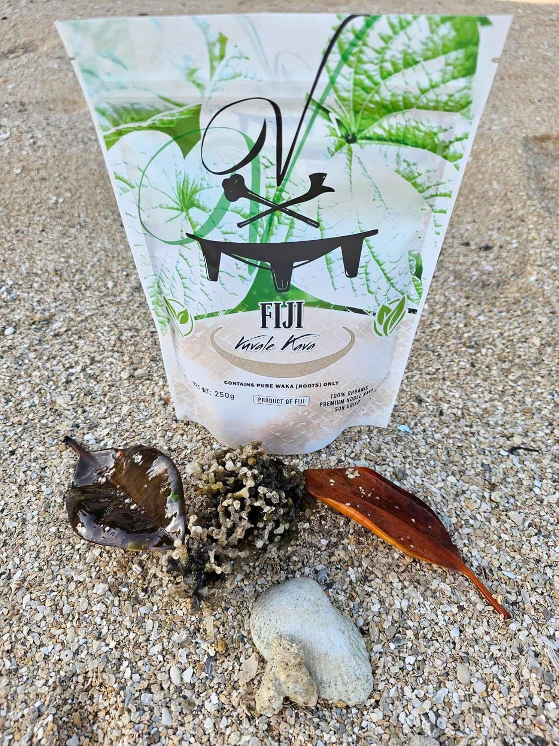 Fiji Vuvale Kava - Premium Noble Kava! Traditional Grind: 100% Organic, Fijian Root [Waka] Powder - 250G image number 6