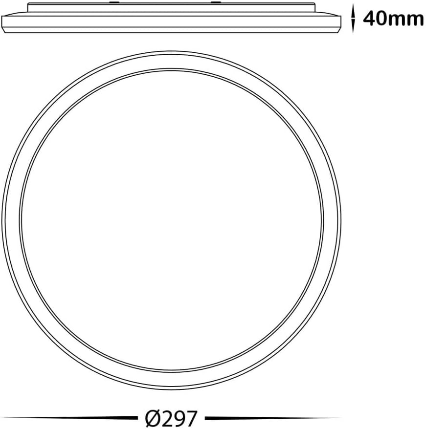 BAMDECOR Ultra-Thin 25W Tri-Colour Flush round LED Oyster Light Ceiling LED Light SAA/RCM image number 2