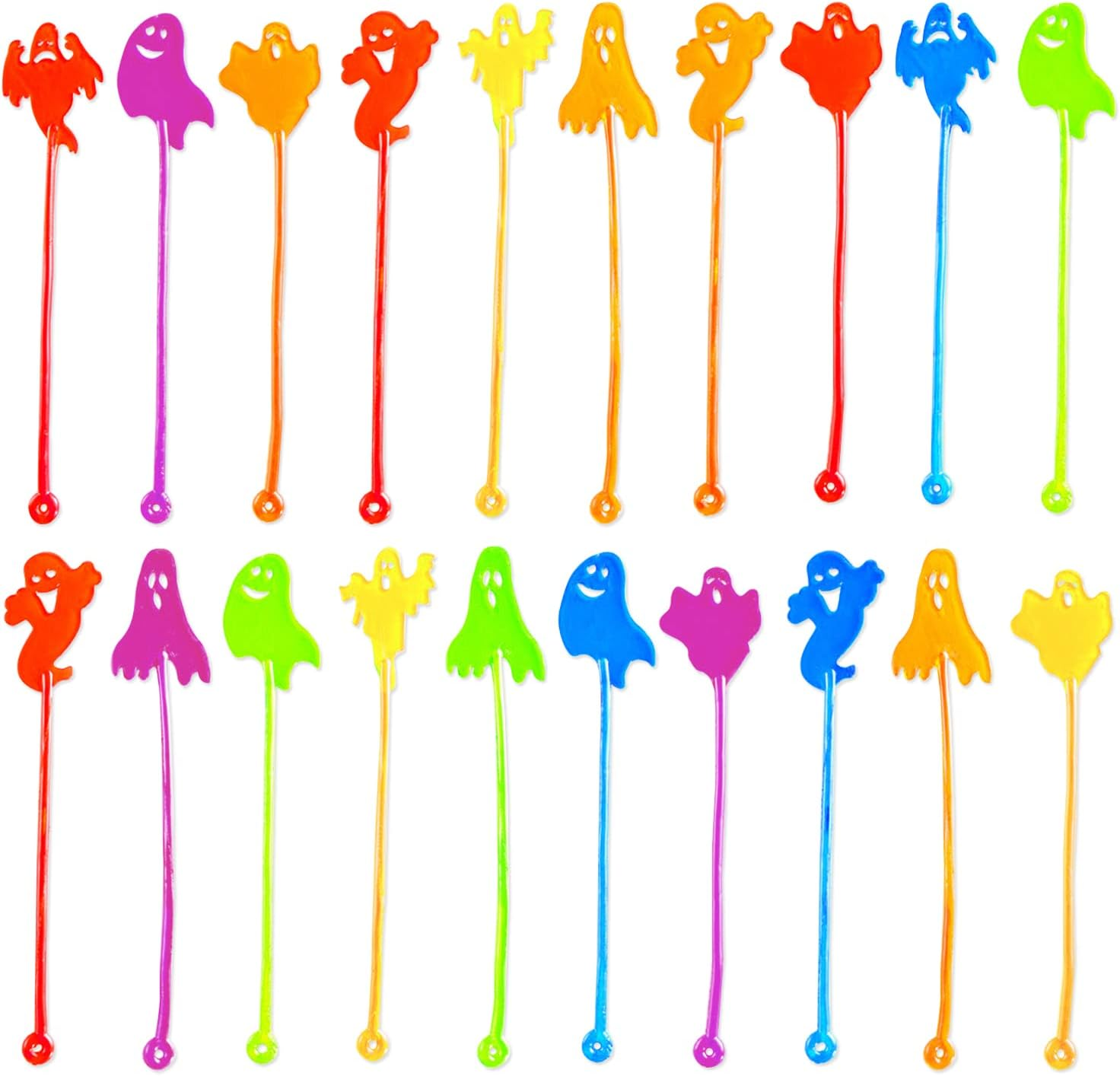 WELANE Halloween Sticky Toy, 20 PCS Ghost Novelty Toys for Halloween Party, Treat Bags Gifts, Goody Bag Filler, Classroom Prizes (Bulk) image number 4