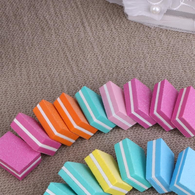 Beaupretty 10Pcs Small Square Sanding Block Nail Buffers Nail Sanding Polisher Polish Block Four Sided Nail File Mini Nail File Toe Nail Buffer Nail Rasp Baby Care Polishing File image number 2