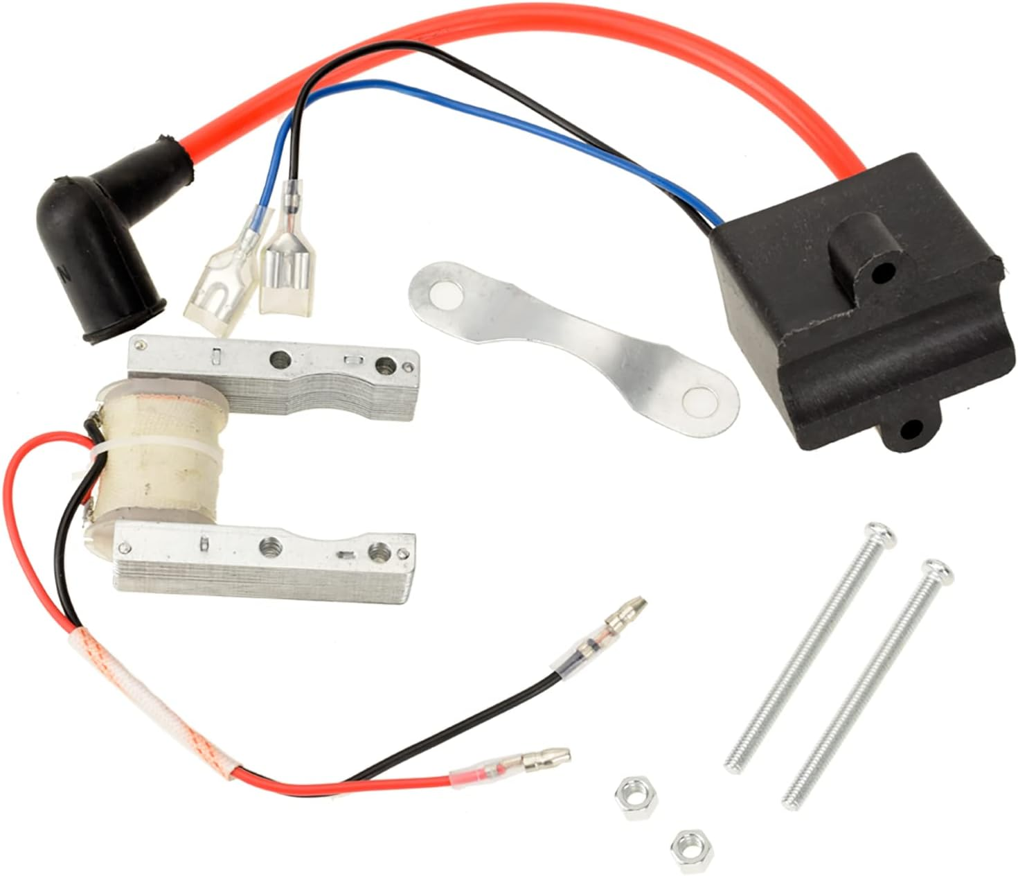 YOXUFA Performance CDI Ignition Magneto Coil Spark Plug Kit for 49Cc 50Cc 66Cc 80Cc 100Cc 2-Stroke PK80 BT80 YD100 Engine Gas Motorized Bike Bicycle Parts (Yo-Ic01-80Cc) image number 1