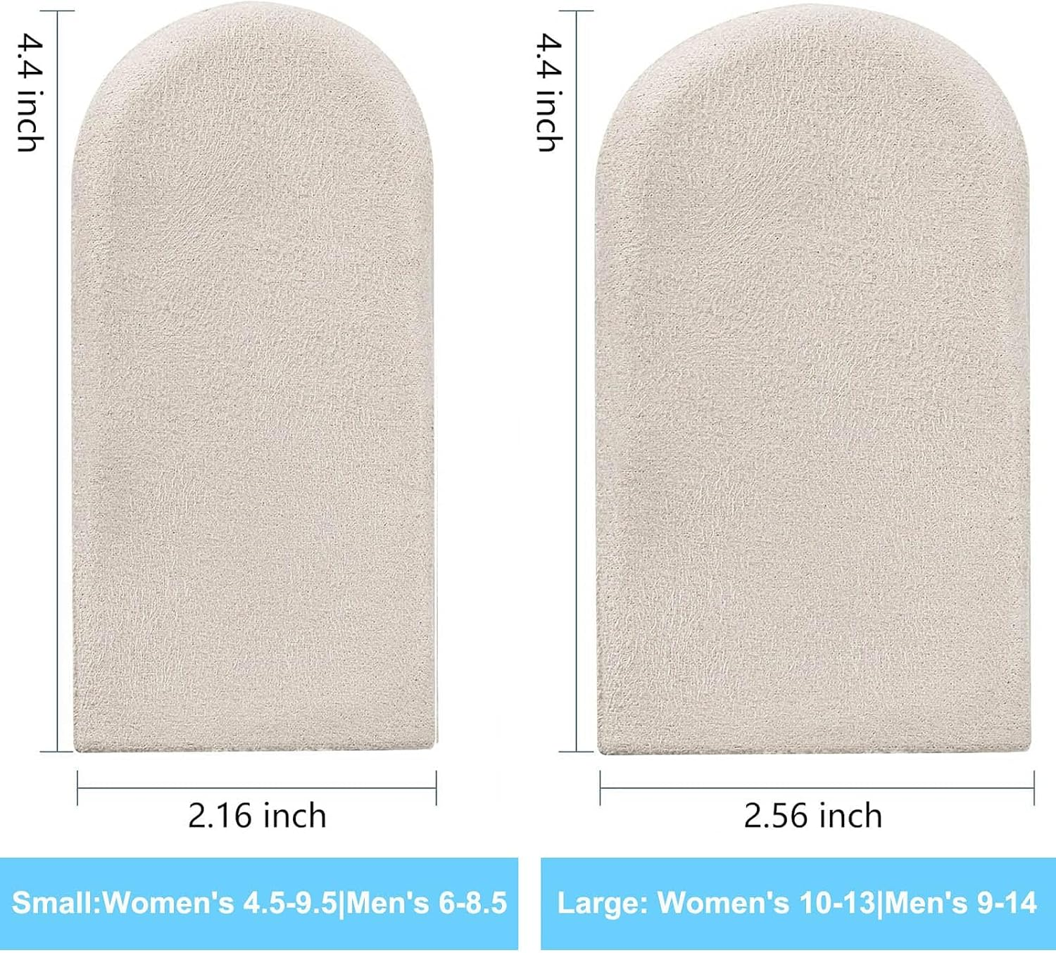 Adjustable Orthopedic Heel Lift Inserts, 1/4" to 1" Gel Heel Pads, Height Increase Insole for Leg Length Discrepancies, Heel Spurs, Heel Pain, Sports Injuries, and Achille Tendonitis (4 Layers) (S, Count, 2) image number 5