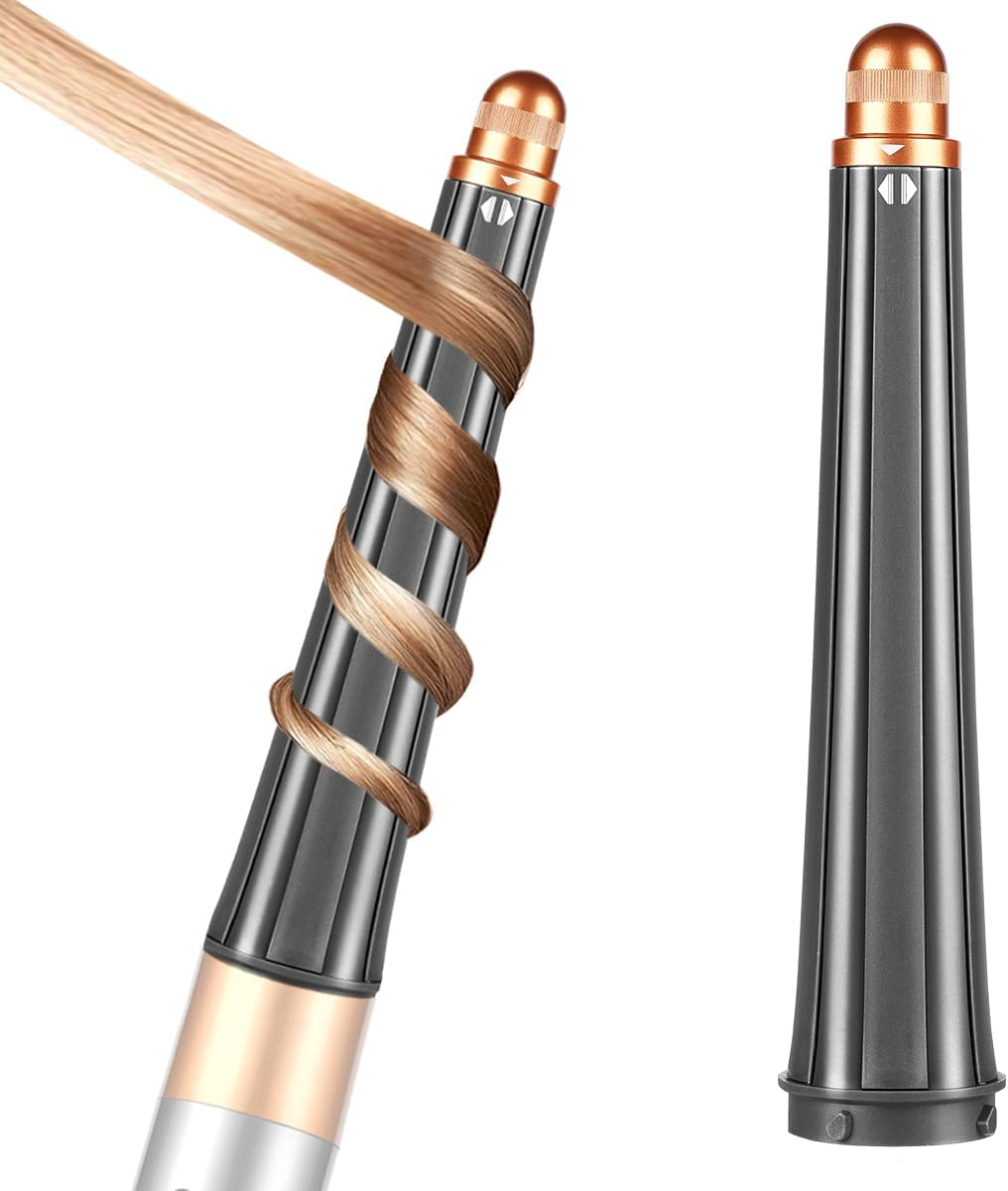 Conical Barrel for Dyson Airwrap Styler, 0.8-1.4Inch/ 20-36MM Auto-Wrap Curling Barrel Attachment for Dyson Airwrap HS01 HS05 HS08, Copper