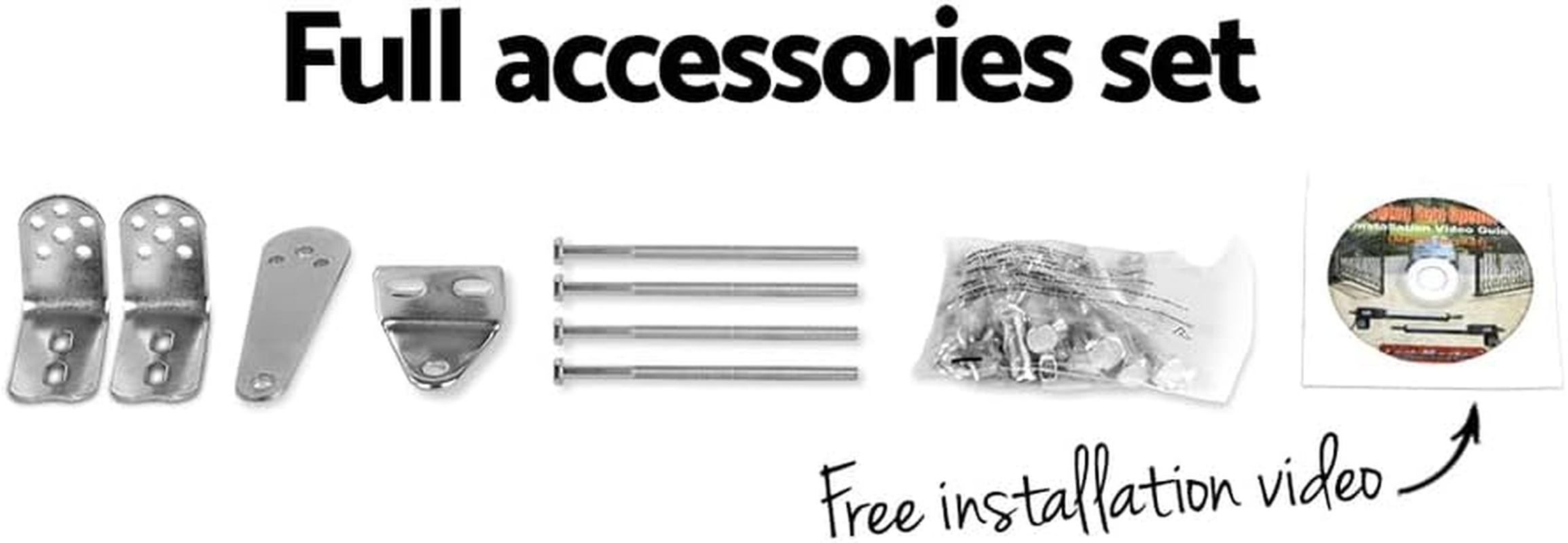 Single Swing Gate Opener, Electric Home Security Door Lock, 300Kg 5M Rails 3 Remotes 50W Motor Automatic IP44 Water-Resistant Covers All Hardware Accessories image number 5