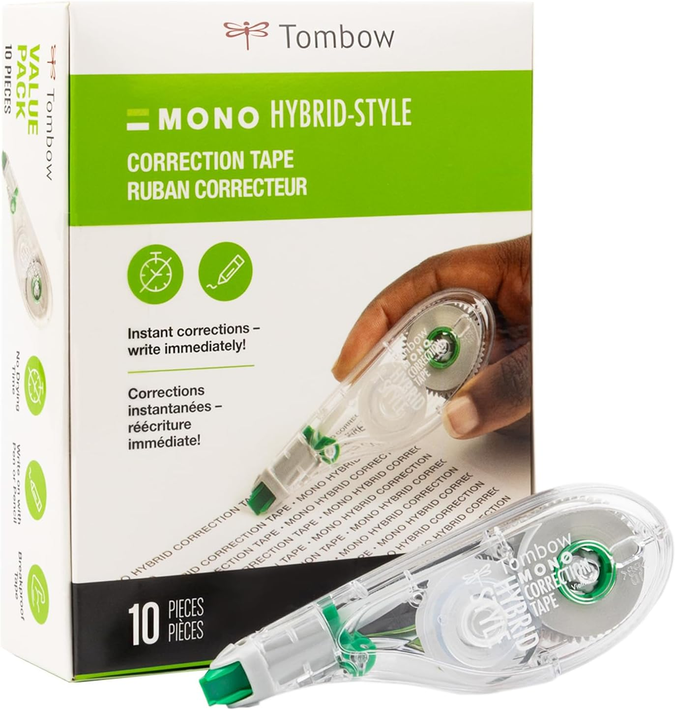 Tombow Mono Hybrid Correction Tape, 10-Pack image number 6