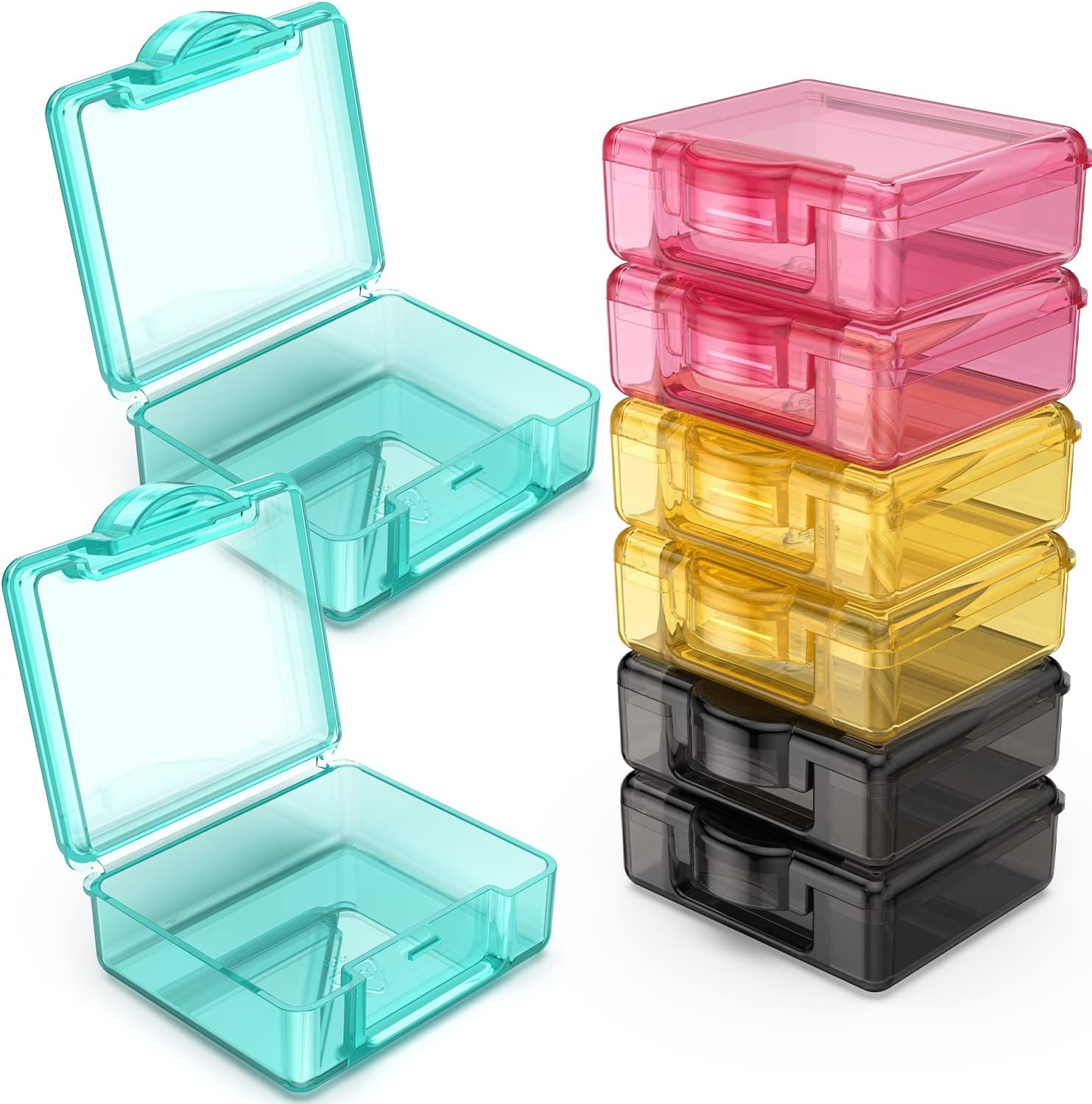 Small Pill Box 4 Pcs,Cute Travel Pill Case Portable for Pocket Purse