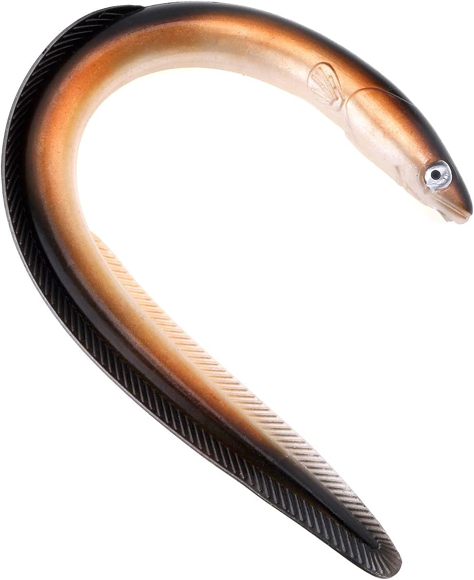 Origlam EEL Lure, 30Cm/11.81Inches Soft PVC EEL Fishing Lure, 1Pc, Saltwater & Freshwater, Fishing Hook image number 6