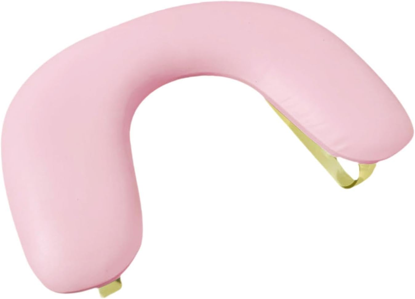 Perfk PU Leather U Shape Arm Rest Detachable Tilt Design Comfortable Portable Non Slip for Table Nails Tech Salon Use Acrylic Nails, Pink image number 4