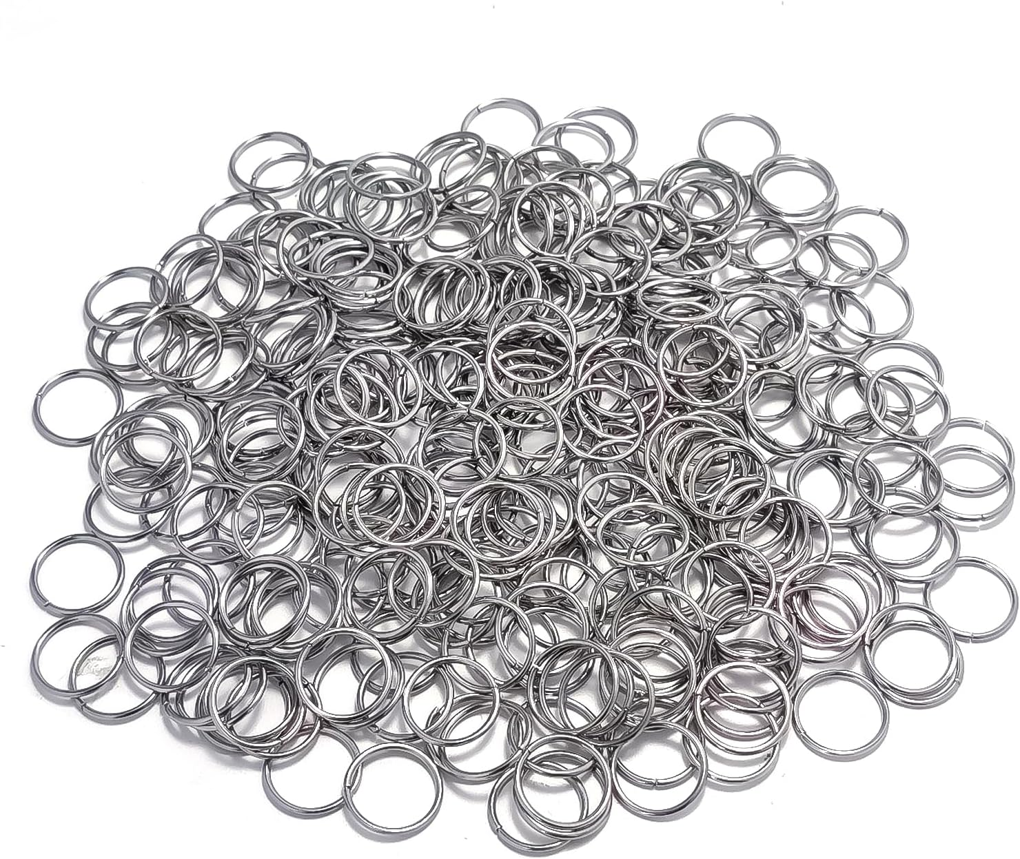 1000Pcs 10Mm Stainless Steel Jump Rings 18 Gauge Metal O Rings Close but Unsoldered Single Loop Connector Rings for Jewelry Necklaces Bracelet Earrings Keychain DIY Making image number 5