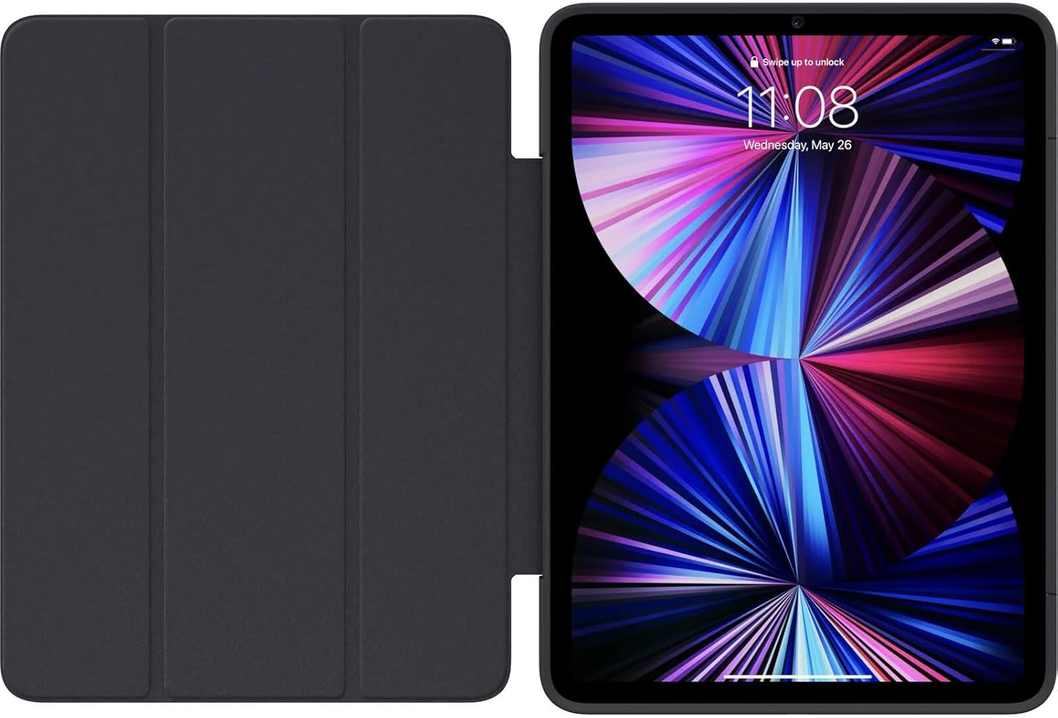 Otterbox - Symmetry Series 360 Elite Case for 11" Ipad Pro 1St/2Nd/3Rd/4Th/5Th/6Th Gen - Scratch-Resistant Tablet Case with Folio and Apple Pencil Holder (Scholar Grey) image number 3