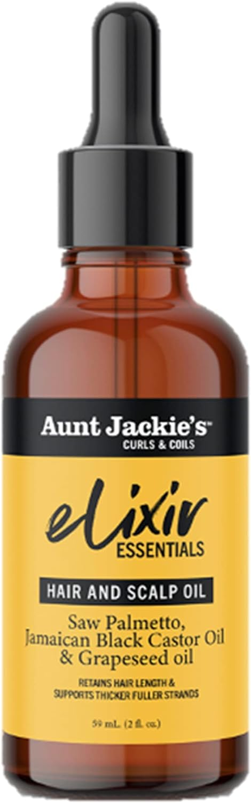 Aunt Jackie'S Elixir Essentials Saw Palmetto & Jamaican Black Castor Hair & Scalp Oil 59Ml(2Oz) image number 5