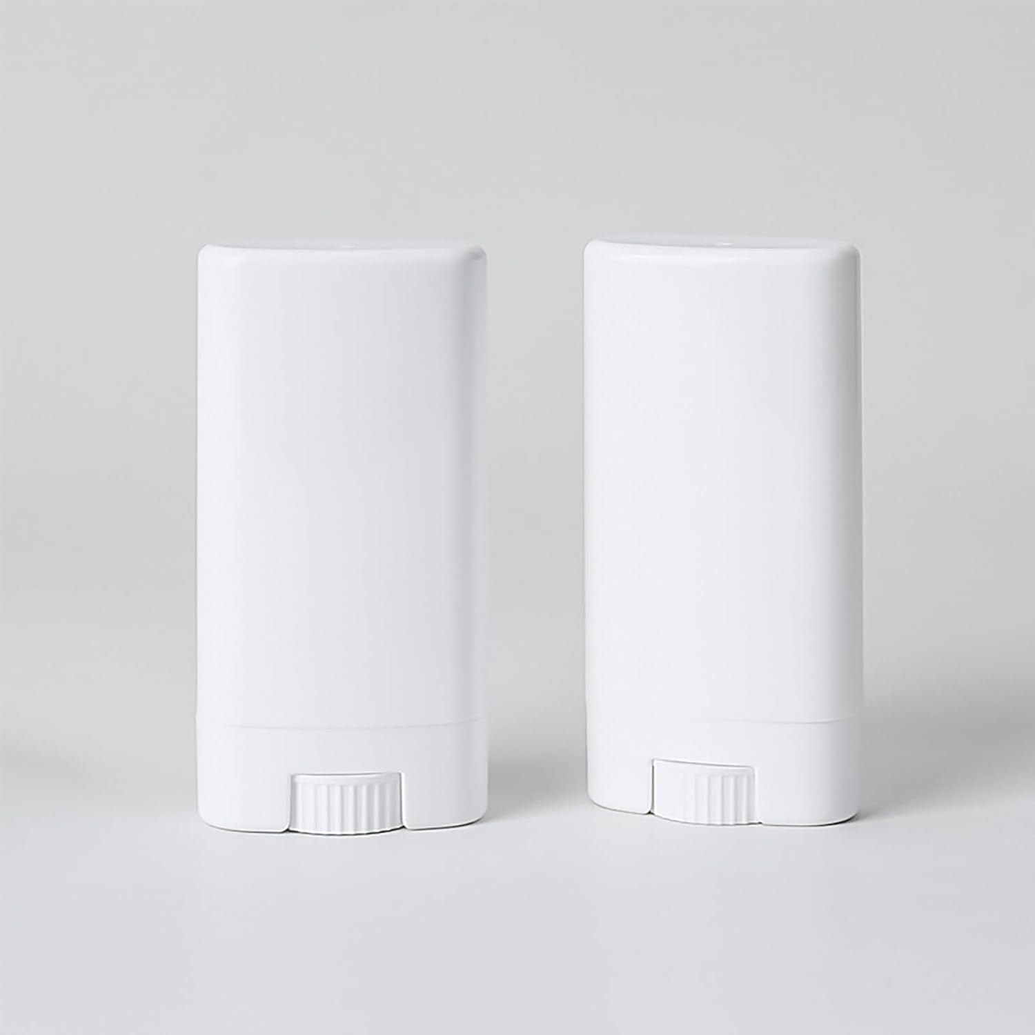 3PCS 15 Gram Deodorant Twist up Tubes Oval Lip Balm Containers Refillable Deodorant Stick Plastic Chapstick Tubes Lotion Bar Stick