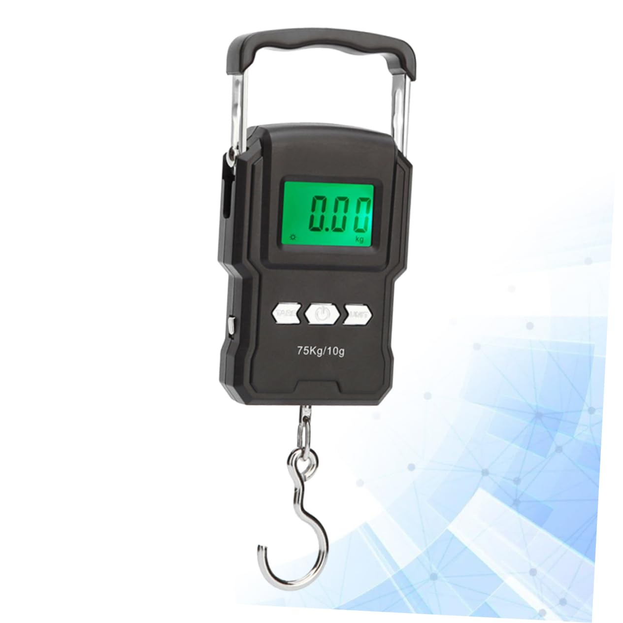 SAFIGLE Mini Luggage Scale 75Kg/10G Digital LCD Display Compact Convenient Handheld Weighing Scale ABS Steel for Travel Fishing image number 3