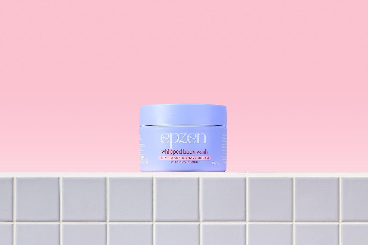 Epzen Whipped Body Wash Marshmallow - Organic Shower Gel with Meringue Texture, Candy-Sweet Fragrance - Luxurious Lather Shea Butter, Niacinamide, Soothing Shave Cream - 200Ml image number 6