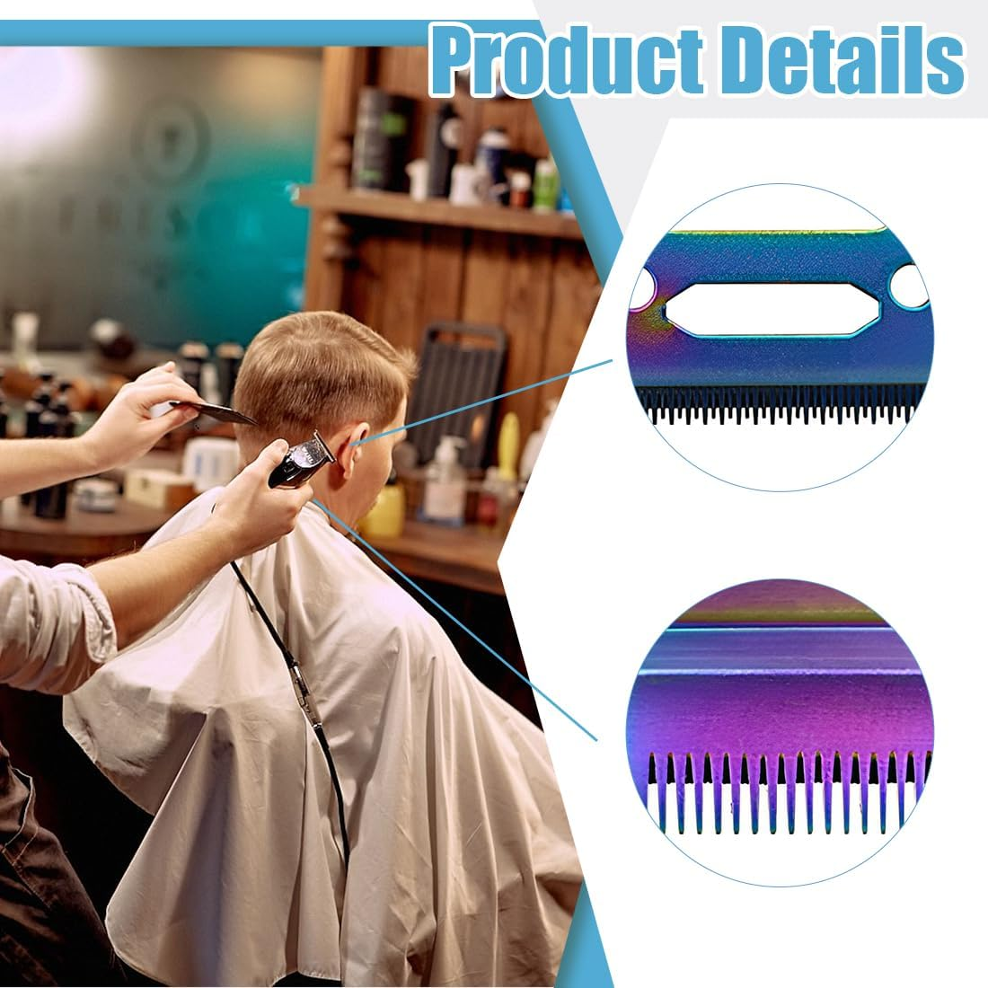 ARHZ Set of 2 Stainless Steel Hair Clippers 2-Hole Replacement Blade for Hair Trimmer Clipper Accessories for Wahl 808/8148/8504/1919/2241/2240/8591 (Colour)