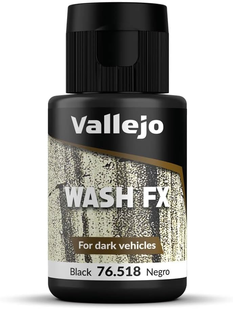 Vallejo Vallejo Model Wash Black 35 Ml Miniatures image number 1