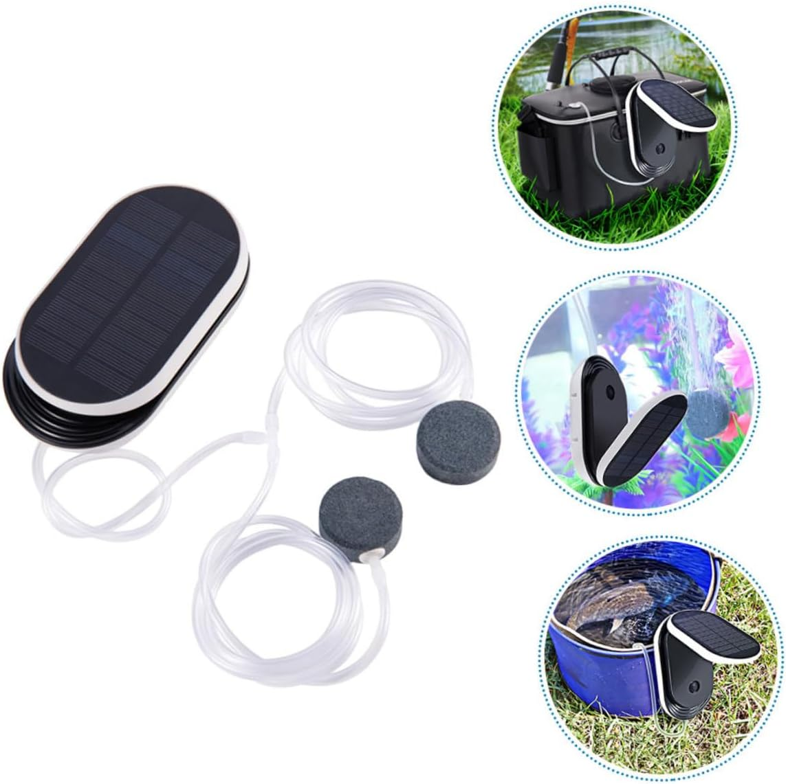 Yardwe Solar Oxygen Aerator Portable Air Pump with Intelligent Control Quiet Operation Outdoor Pool and Fish Tank Oxygenation Tool image number 5