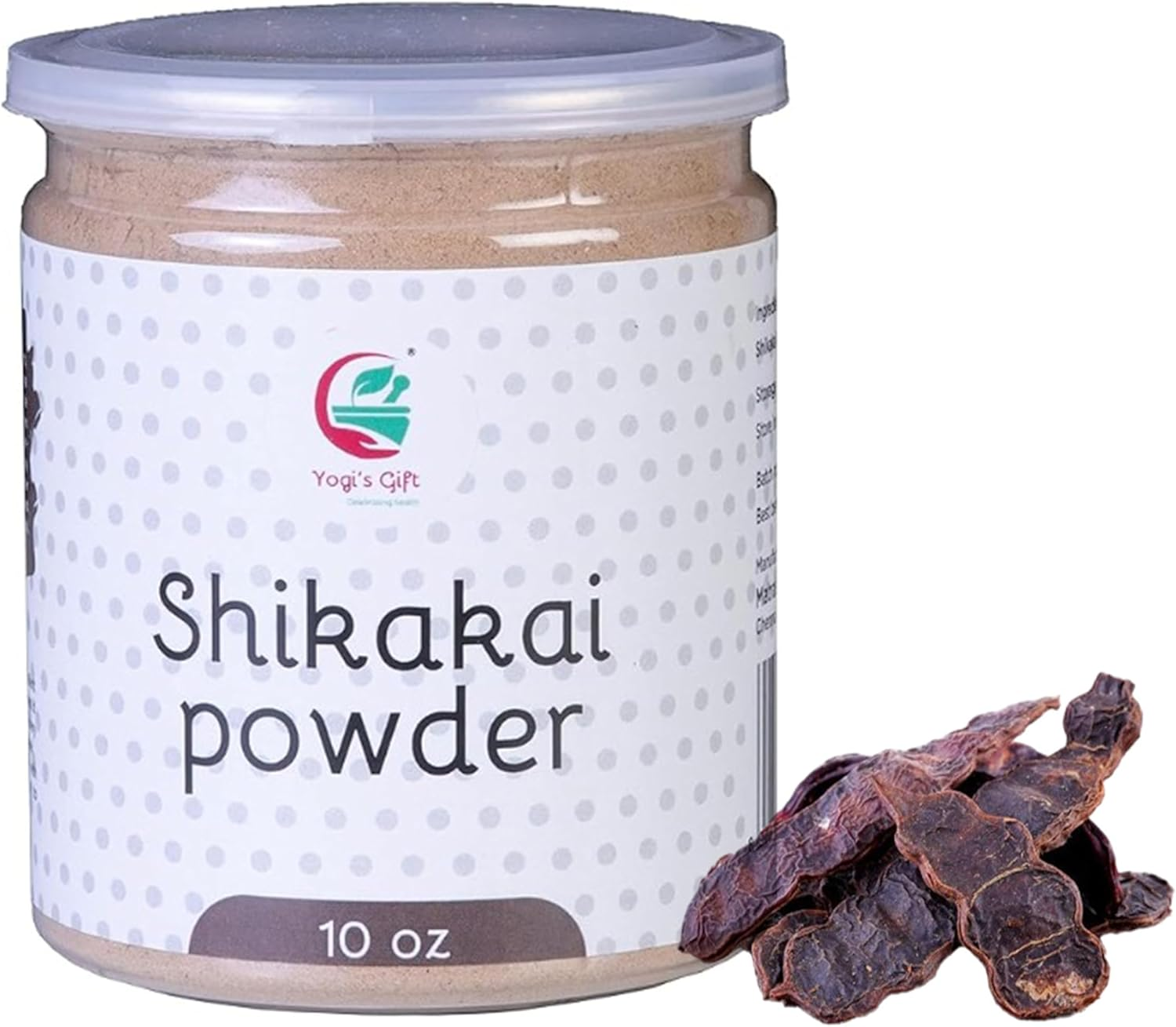 Shikakai Powder 10 Oz | Clean You Hair Naturally | 100% Natural Hair Wash Powder | Shikakai Powder for Hair | by Yogi'S Gift&reg; image number 3