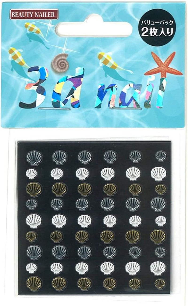 Beauty Nailer Shell-3 Nail Stickers and Stickers for 3D Nails image number 4