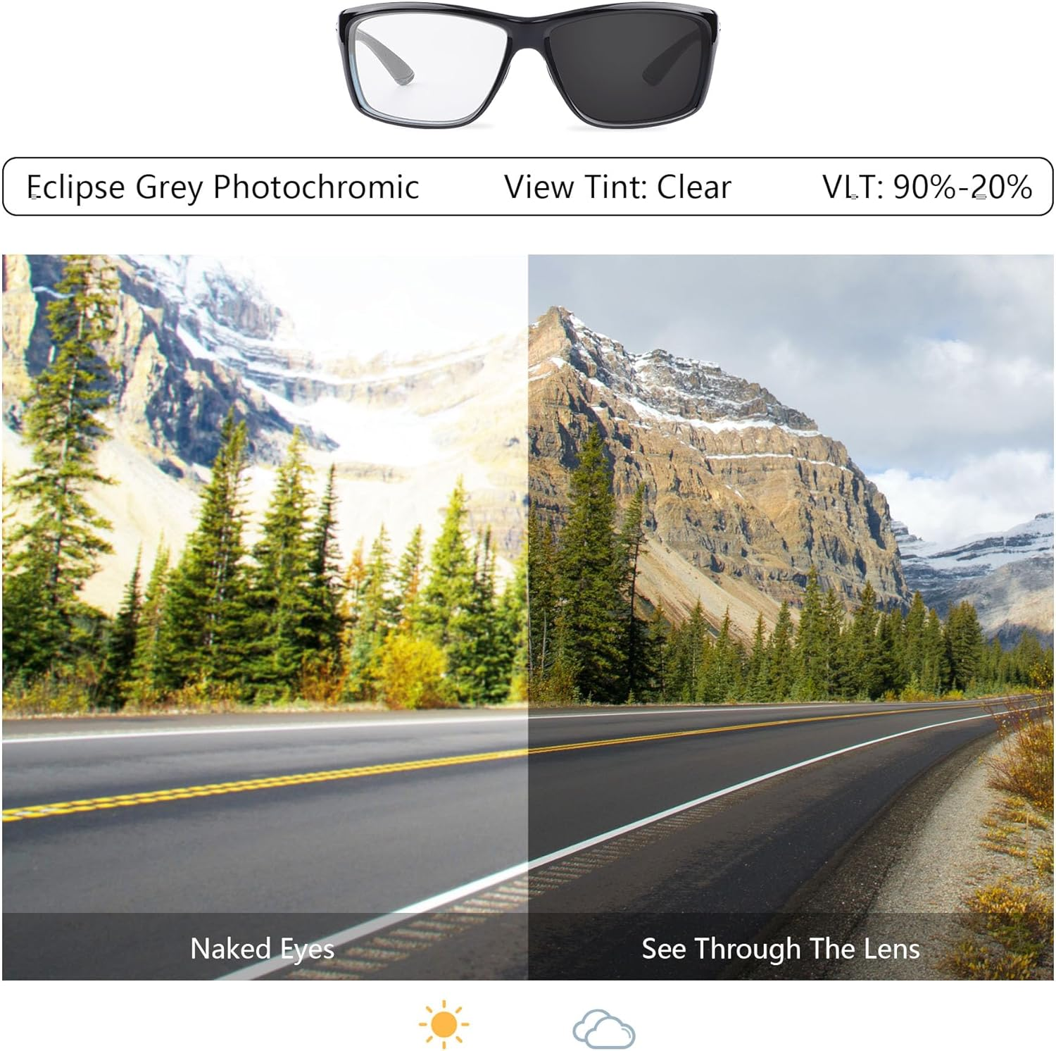 Bowyer Replacement Lenses for Oakley Meta HSTN OW8002 51Mm AI Smart Glasses, Transition, anti Blue Light Lens - Bronze Mirorr image number 4