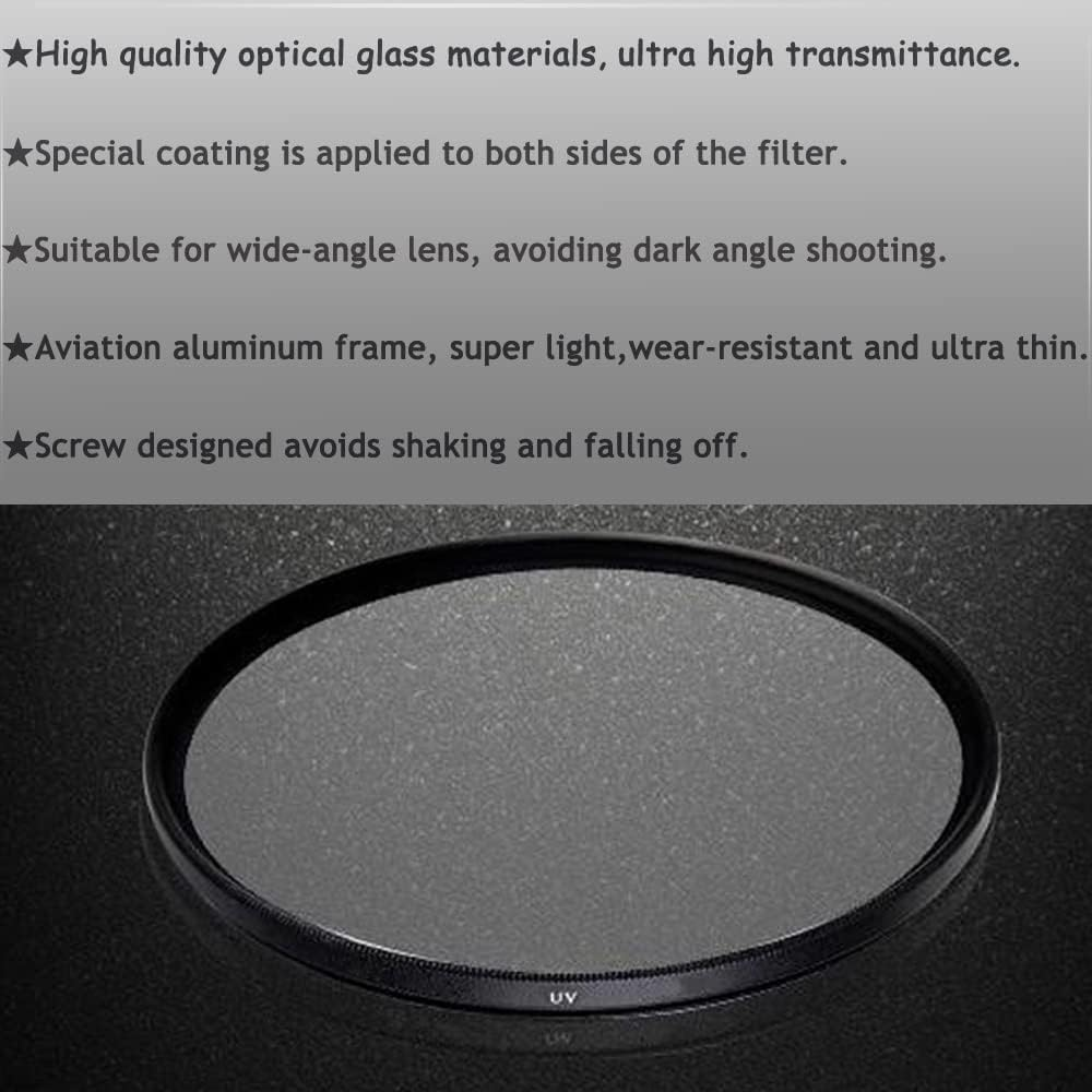 49Mm HD UV Filter for EF-M 15-45Mm Is STM/EF-S 35Mm F/2.8 Is STM/EF 50Mm F/1.8 STM Lens for M6 M50 M100 Camera, 49Mm UV Filter for E-Mount FE 50Mm F/1.8 Lens for Sony Alpha A7R Ⅳ Ⅲ-1 Packs image number 5
