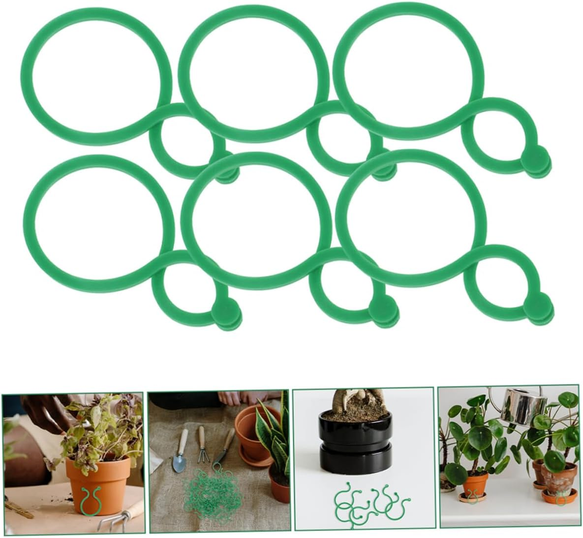 Yardwe 100Pcs Plant Stem Holders for Flowerpot Bonsai Garden Plant Supply Flower Stems Fixed Rack for Supporting in Outdoor Gardening image number 2