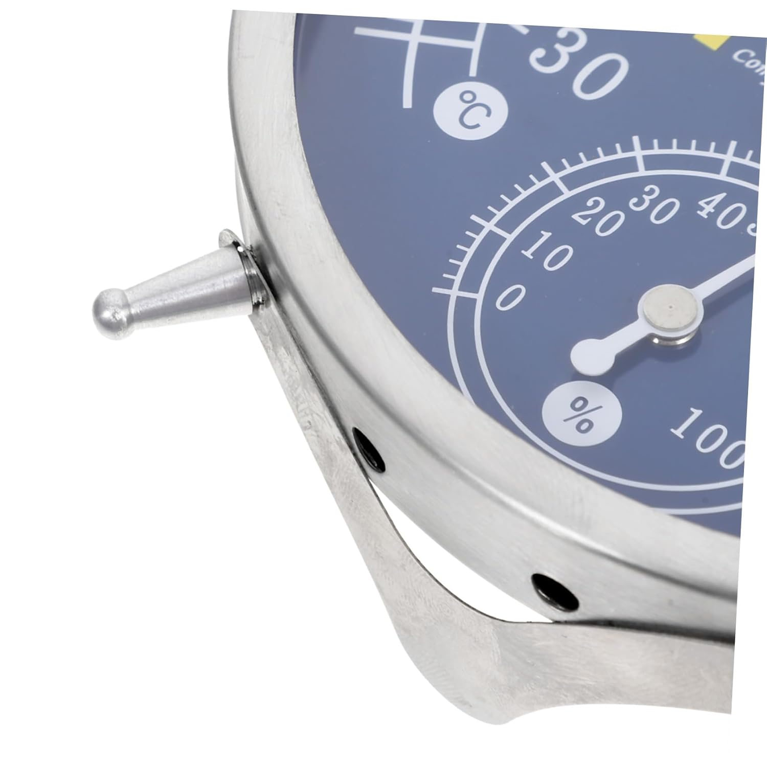 UPKOCH Stainless Steel Analog Thermohygrometer for Sauna and Outdoor Use High Precision Temperature Humidity Gauge with Flexible Wall Mount and Freestanding Options Suitable For image number 6