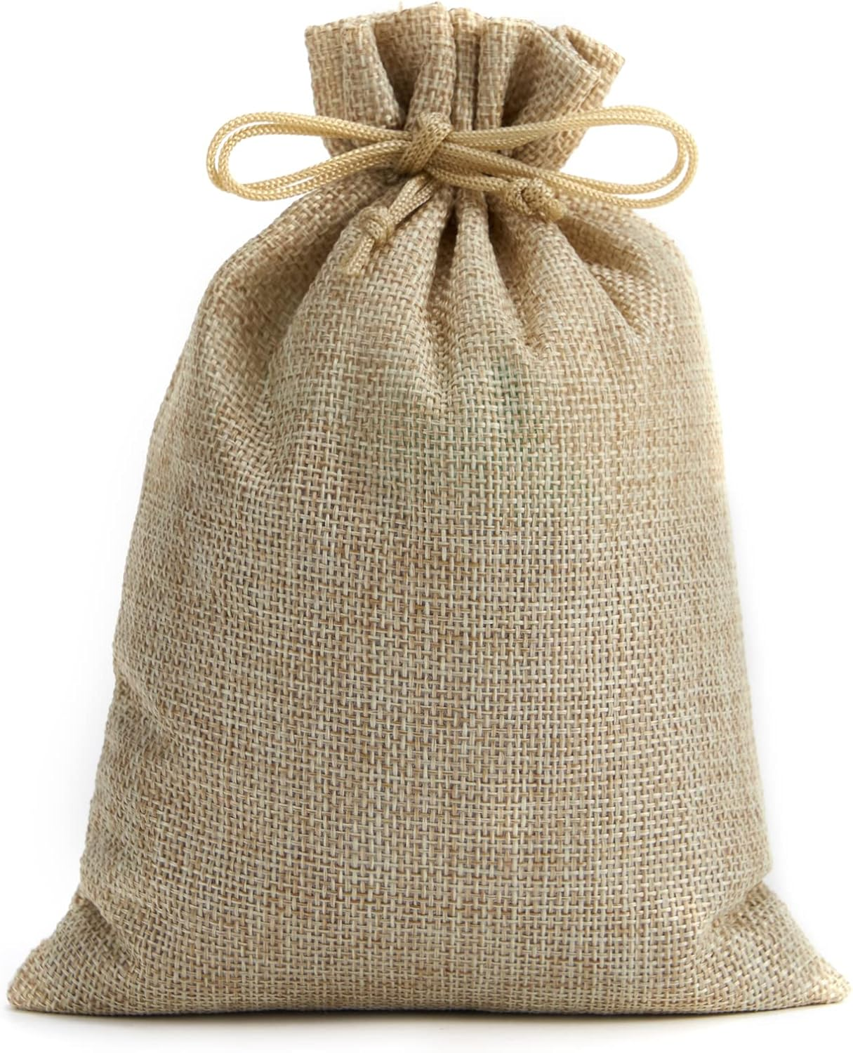 Tendwarm 50Pcs 6X8 Inch Burlap Gift Bags with Drawstring Recyclable Linen Sacks Bag for Wedding Favors Party DIY Craft image number 5