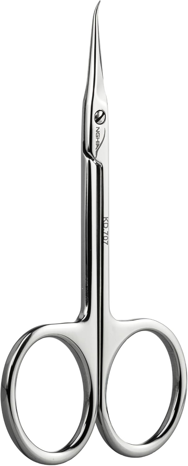 Nail Tech Nghia KD.707 Professional Cuticle Scissors with Hooks, Stainless Steel, Premium Manicure Scissors, Comfort and Efficiency, Fine Cuticle Scissors image number 5