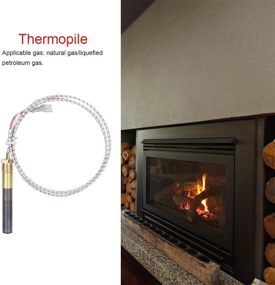 36" Thermopile Generator, Fireplacethermopile Water Heater Stove Heater Thermocouple Replacement,For Gas Ovens,Gas Grills, Gas Boilers and Gas Water Heaters image number 4