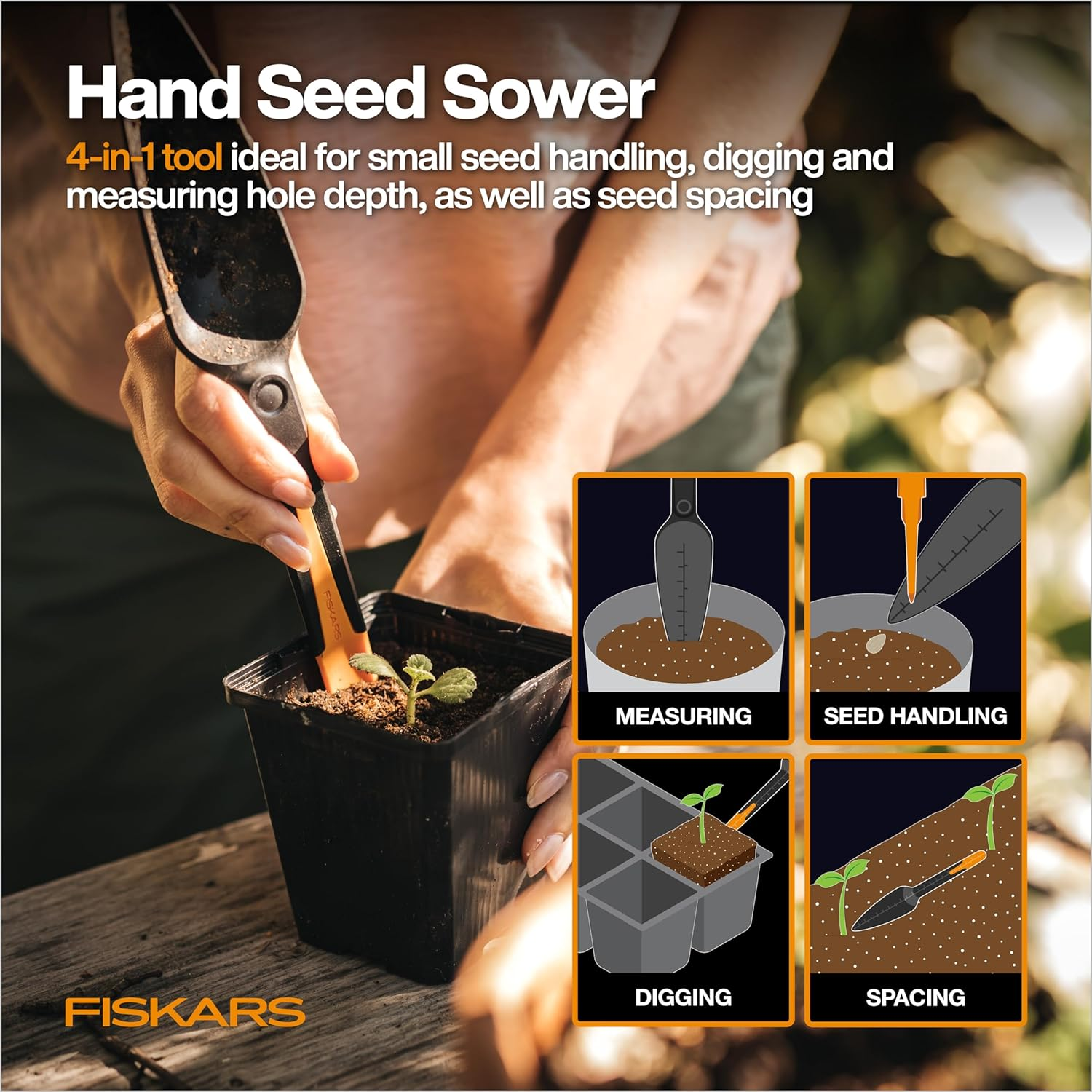 Fiskars Seed Planting Garden Trowel