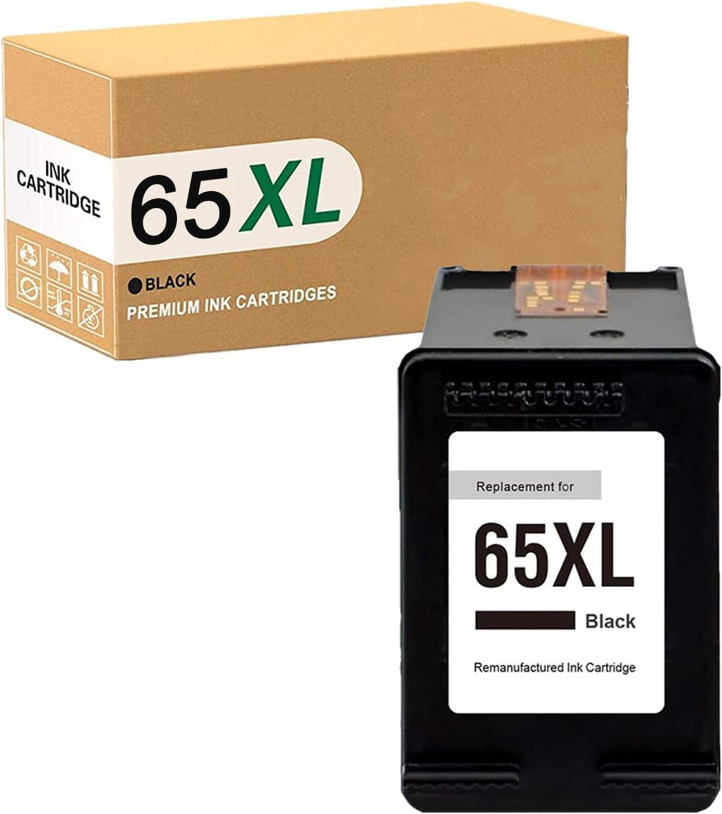65XL Ink Cartridg Compatible for HP Ink 65 65XL Works with HP Deskjet 2600 2620 2621 2622 3722 3752 Envy 5020 5030 5058 5052 5055 (1 Black) image number 5