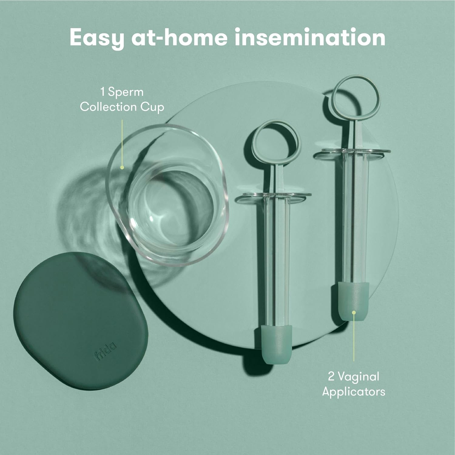 Frida Fertility At-Home Insemination Set - Collection + Insertion System, Developed with Fertility Specialists, Thoughtfully Designed for Comfort + Minimal Waste - 2 Applicators + 1 Collection Cup image number 3