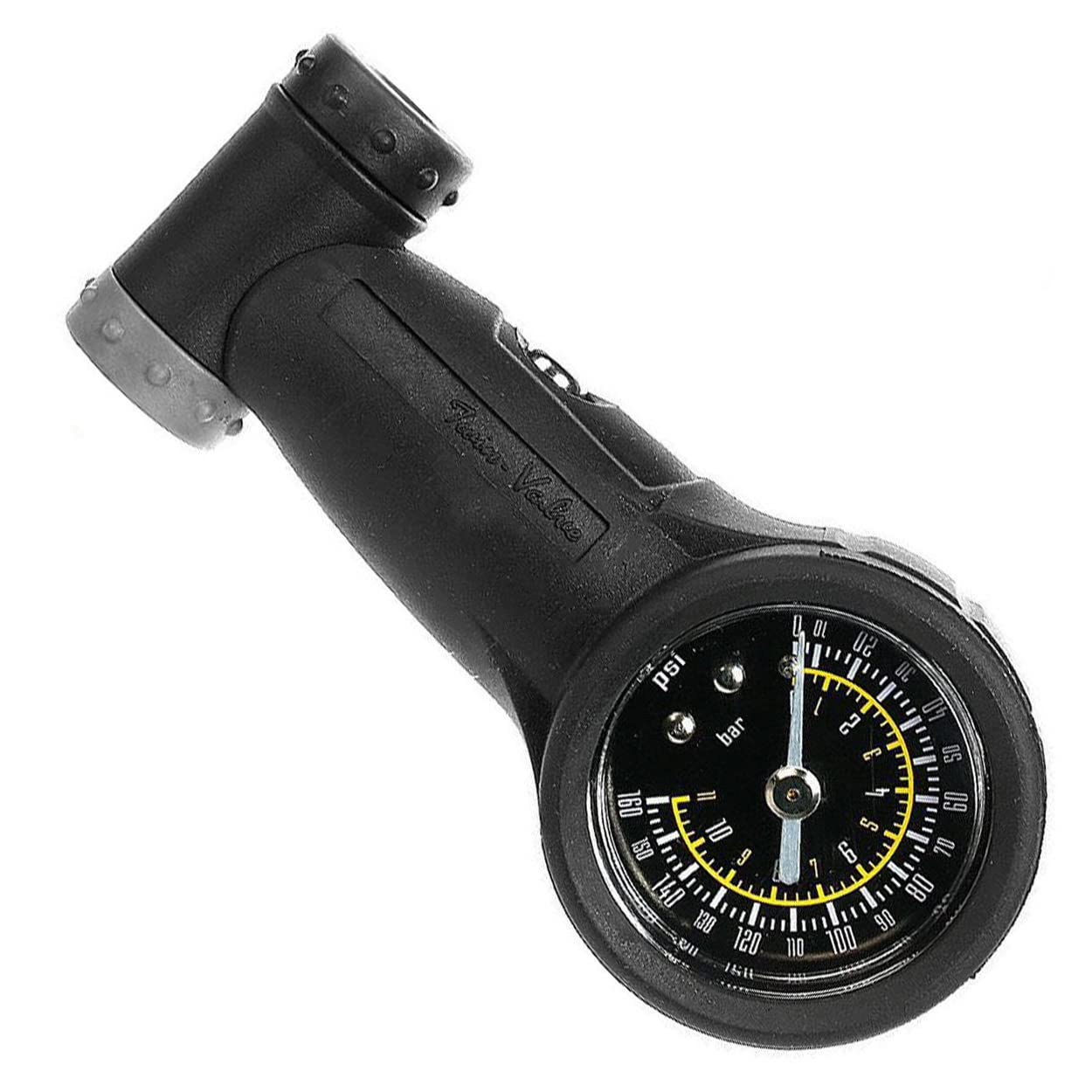 Venzo Bicycle Air Tire Pressure Gauge - High or Low Pressure Presta Schrader PSI or Bar - Great for Bike Car Truck Motorcycle Tire and Suspension Shock 160 PSI /11 Bar - Single Face image number 2