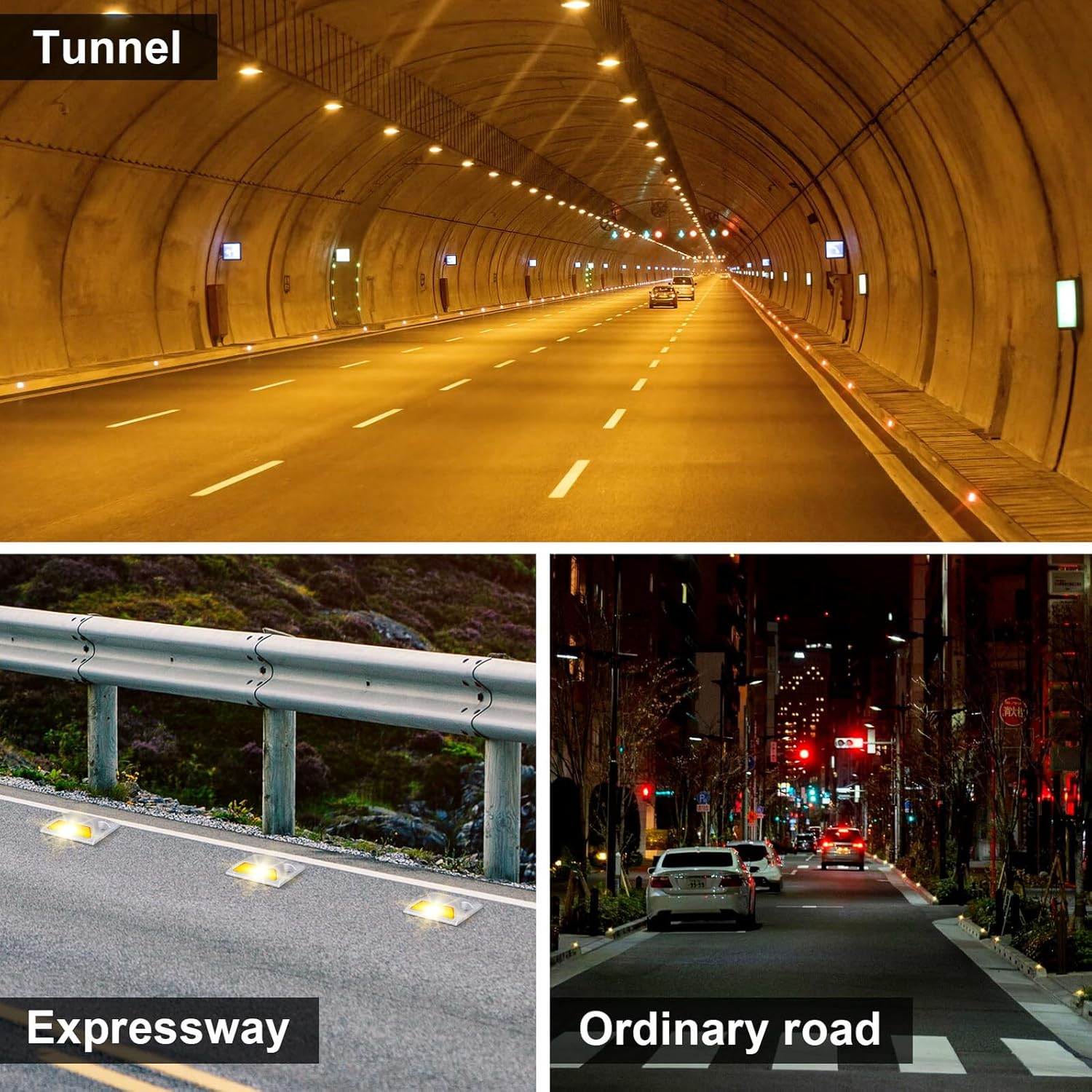 SEWACC 2Pcs Reflective Aluminum Roadside Driveway Markers for Night Visibility Weatherproof Emergency Reflectors for Driveways Private Roads Bike Paths Parking Lots Safety image number 4