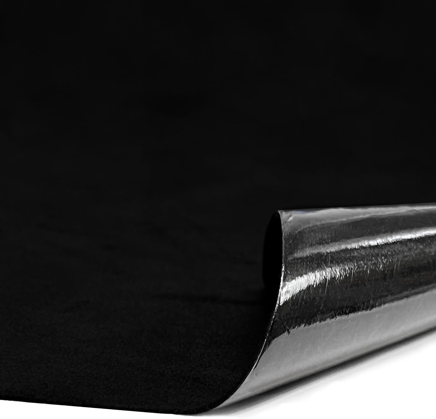Fabric Wrap Self Adhesive Suede, Premium Suede Adhesive Stretch Film Sticker Luxurious Look for Furniture Upholstery DIY Car Interior 16In X 59In, Black image number 1