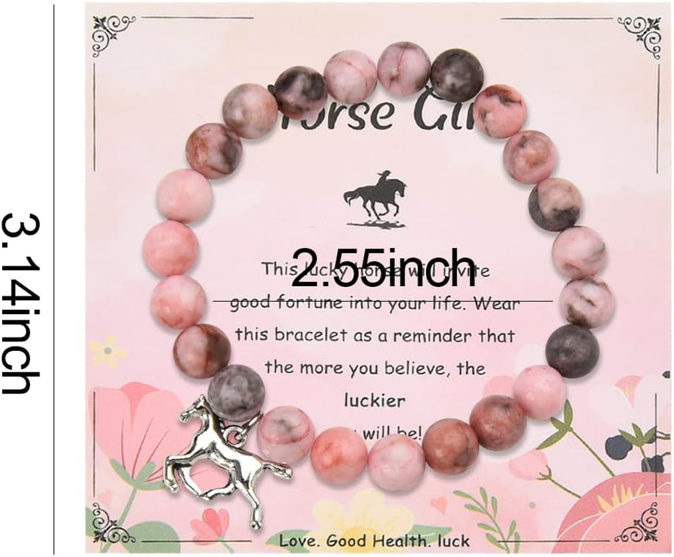 Horse Gifts Bracelet for Girls Inspirational Horse Lover Christmas Birthday Gifts for Daughter Granddaughter Niece Friends image number 4