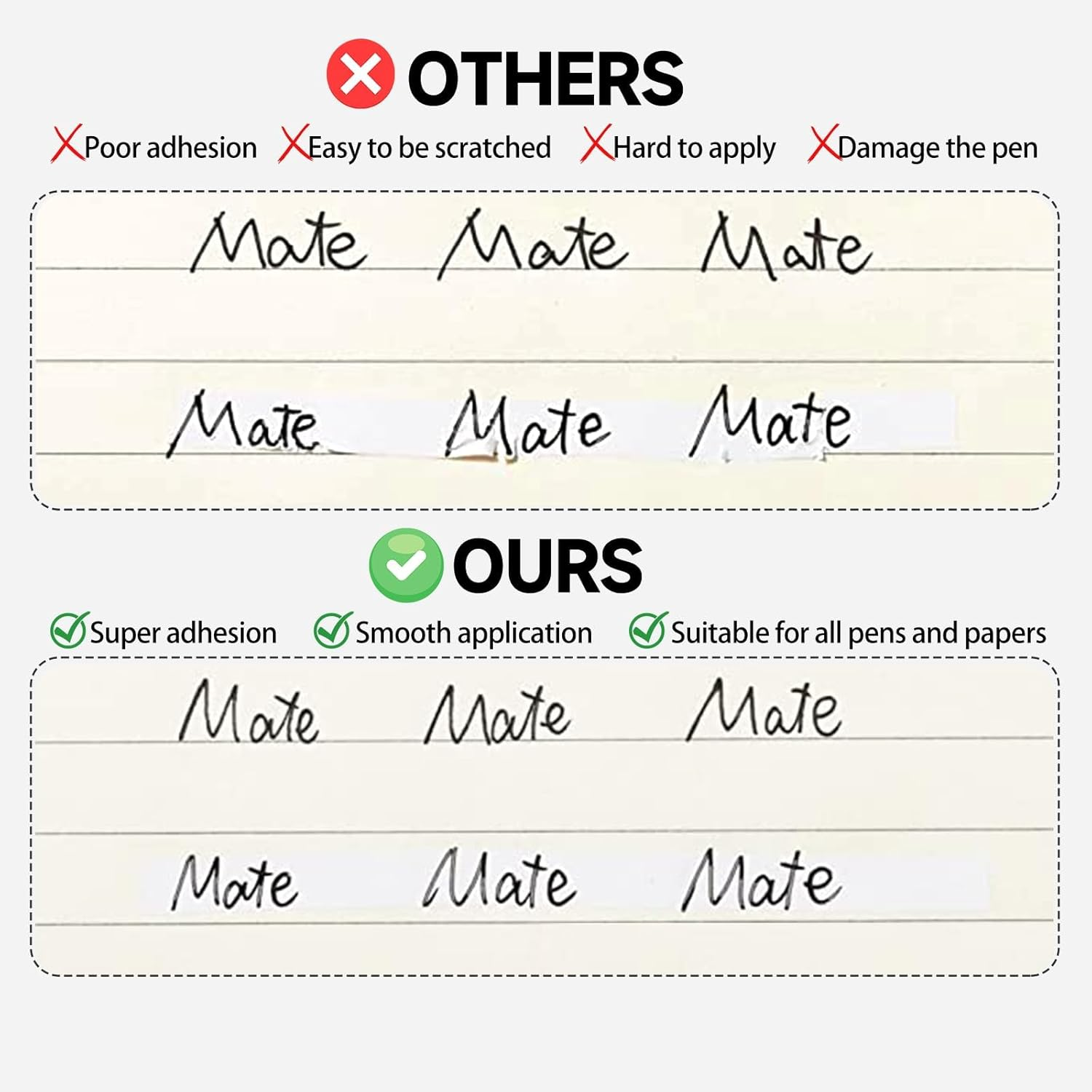 Refillable Retractable White Out Correction Tape Pen Shaped Aesthetic Correction Tape with Replaceable and Retractable Features Portable Stationery Tool Office Supplies (4Pcs) image number 2