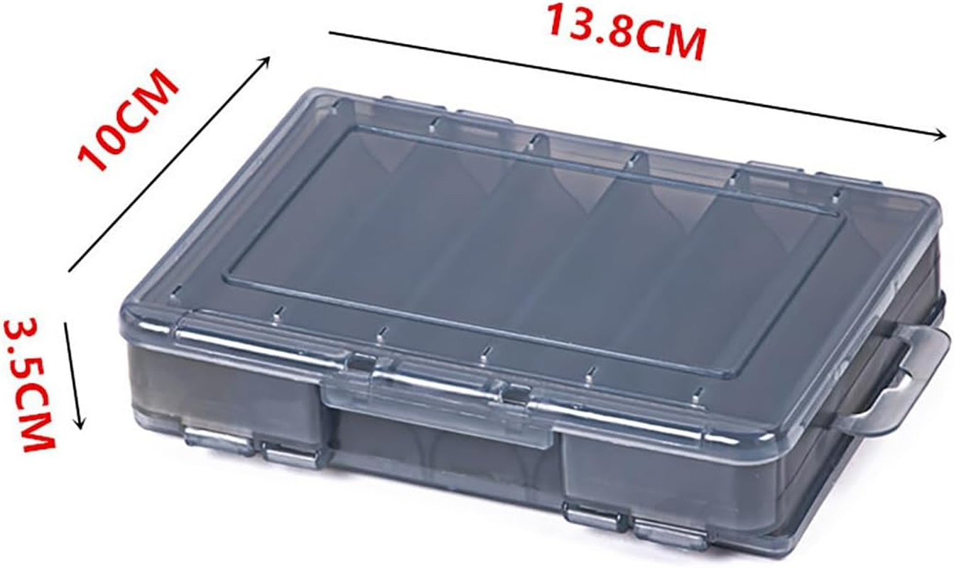 AIMALL 14-Compartment Fishing Tackle Box, Dual-Sided, Lightweight Lure and Hook Organizer, Portable Storage Solution for Anglers - Blue-S image number 5
