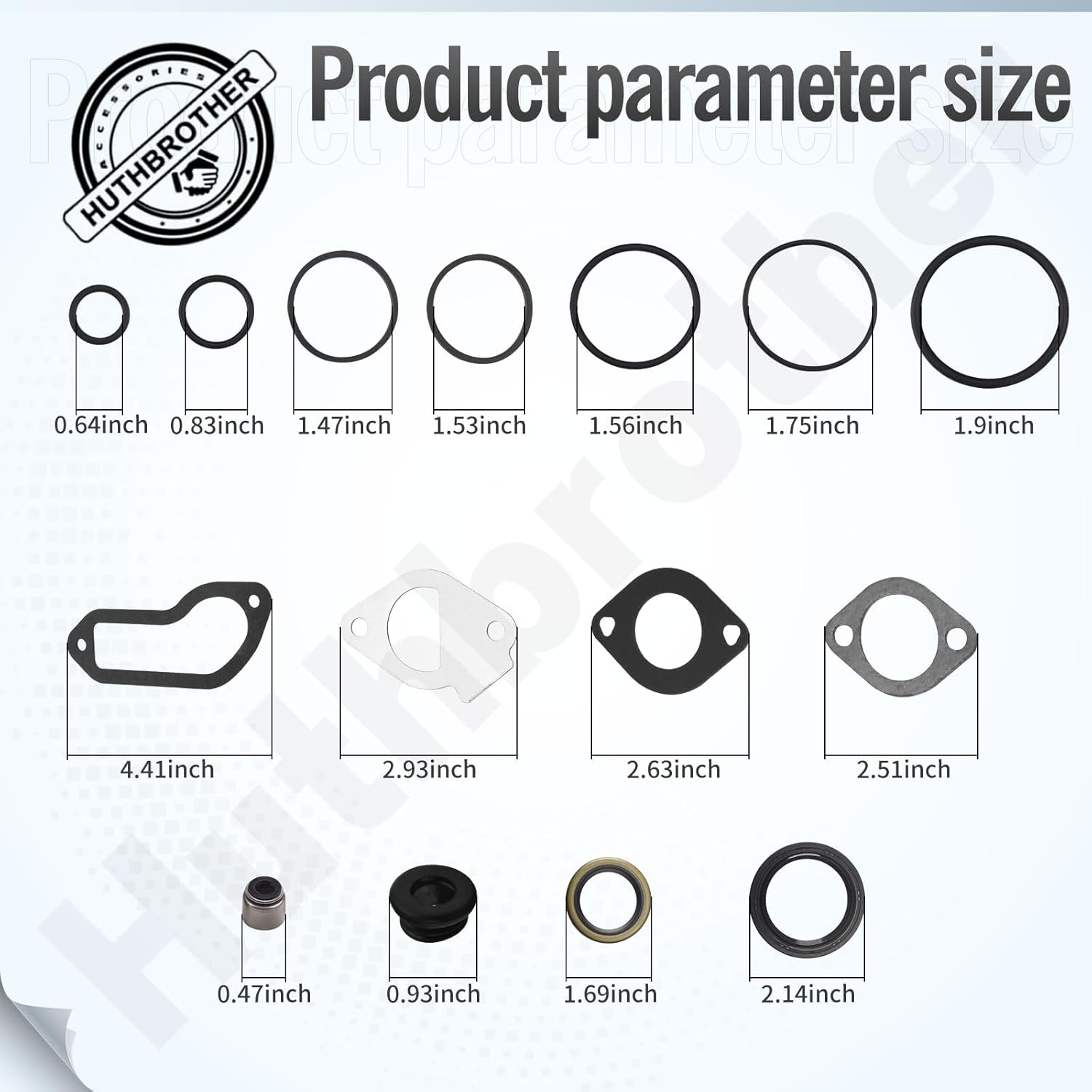 Complete Engine Gasket Kit Compatible with B&S Engine Gasket Set Replaces 794150 792621 697191 image number 5