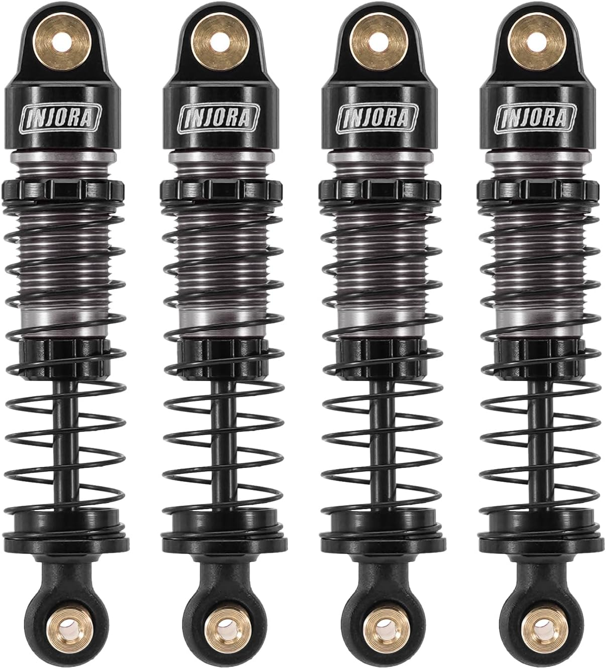INJORA 40Mm Big Bore Scaler Shock Absorber Oil Damper Kit for 1/24 RC Crawler Axial SCX24 Upgrade