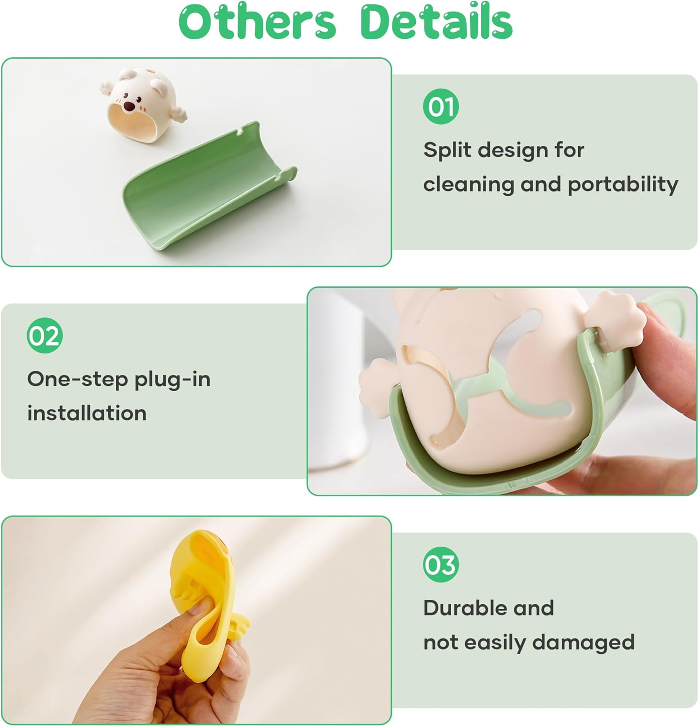 2 Pack Faucet Extender for Toddlers, PANIMOSI Kids Sink Extender for Bathroom, Kitchen, BPA Free, Food Grade Silicone, Baby Hand Washing Water Spout Extender Fits Standard and Gooseneck Faucet image number 1