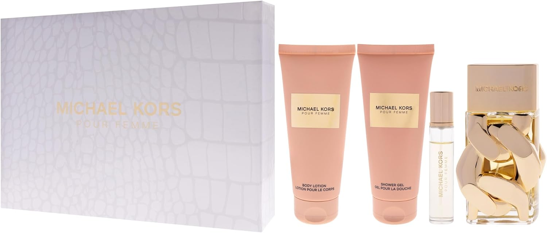 Michael Kors Pour Femme for Women 4 Pc Gift Set &ndash; 3.4Oz EDP, 0.3Oz Mini EDP, Body Lotion, Shower Gel (3.4Oz) image number 3