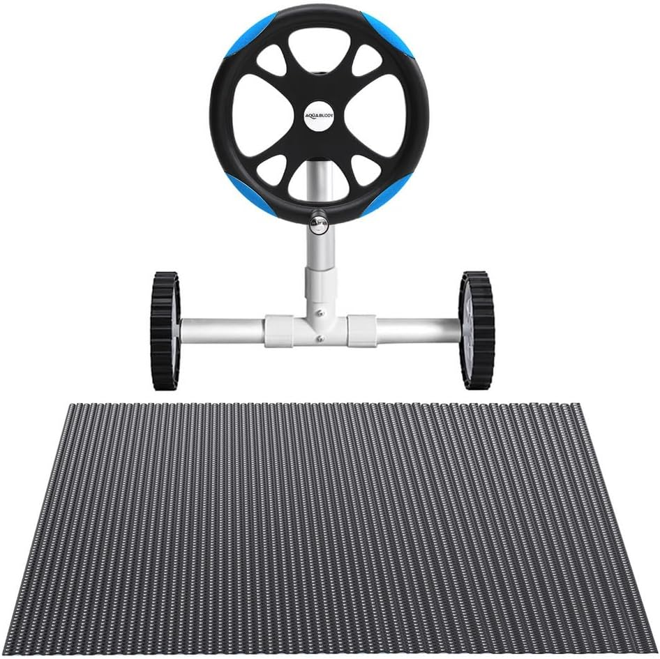 Aquabuddy Pool Cover 600 Micron Solar Heat Blanket 9.5X5M W/ 5.55M Blue Roller image number 5