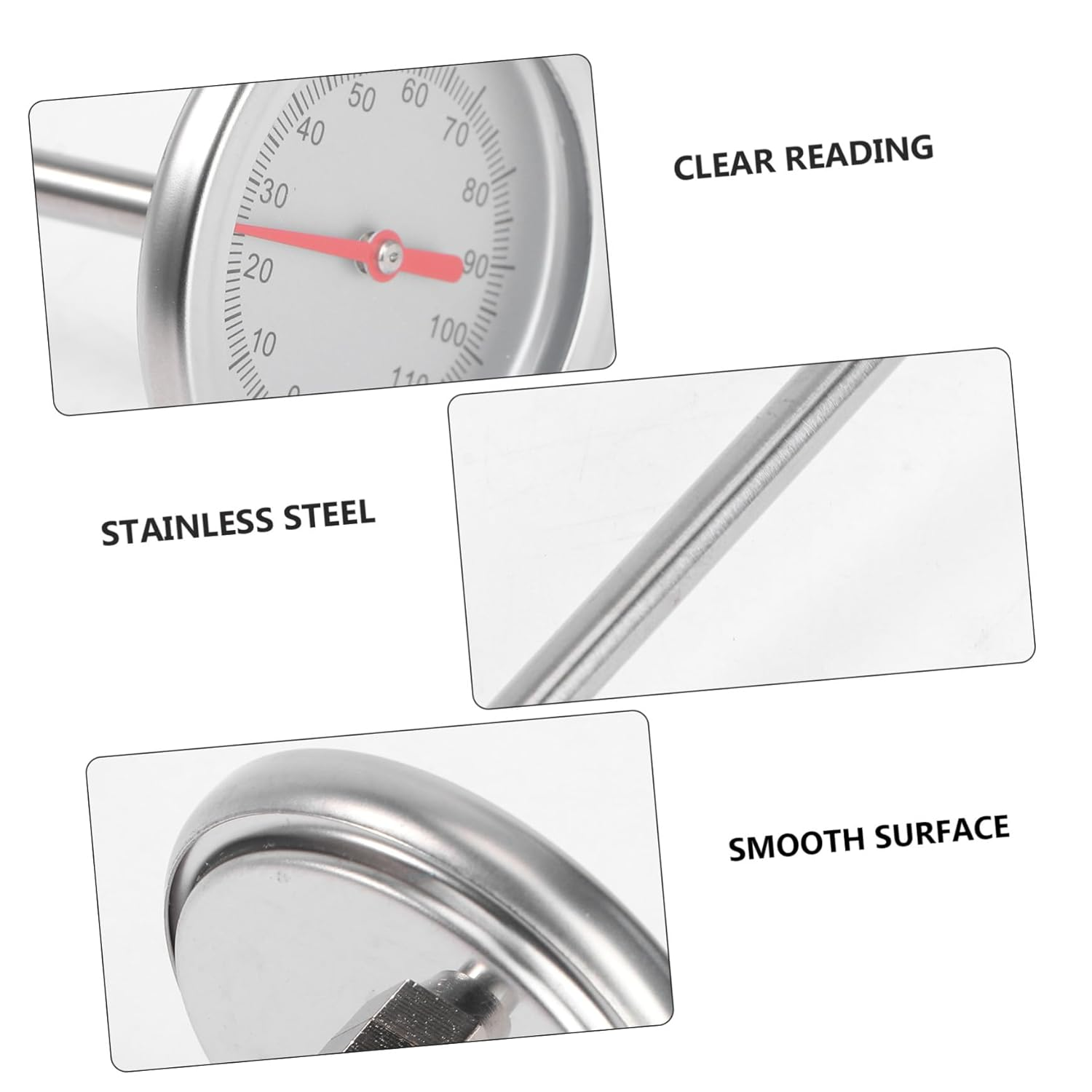 VICASKY Precise Stainless Steel Soil Thermometer Gardening Tool with Probe for Accurate Compost and Soil Temperature Measurement image number 5