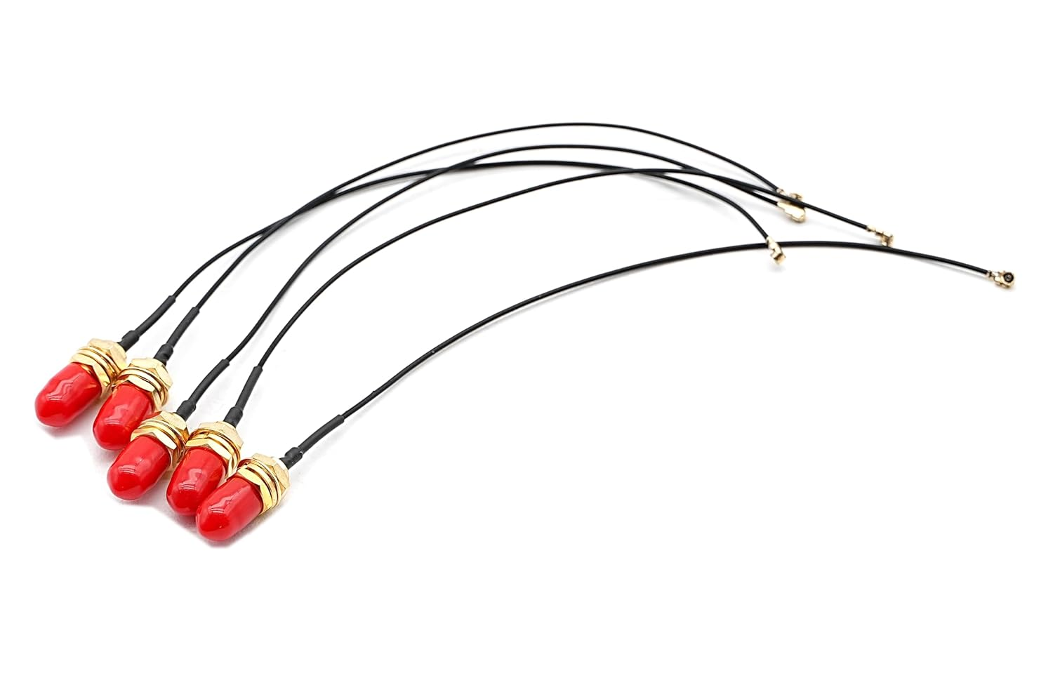 DIGISHUO 5Pcs 20Cm IPX UFL to SMA Extension Cable | SMA Female to IPX IPEX-1 Cord Antenna Pigtail Cable | Low Loss 1.13Mm IPEX to SMA Bulkhead Coaxial Cable | 50Ohm for Network Card, Mini PCI (20Cm) image number 5