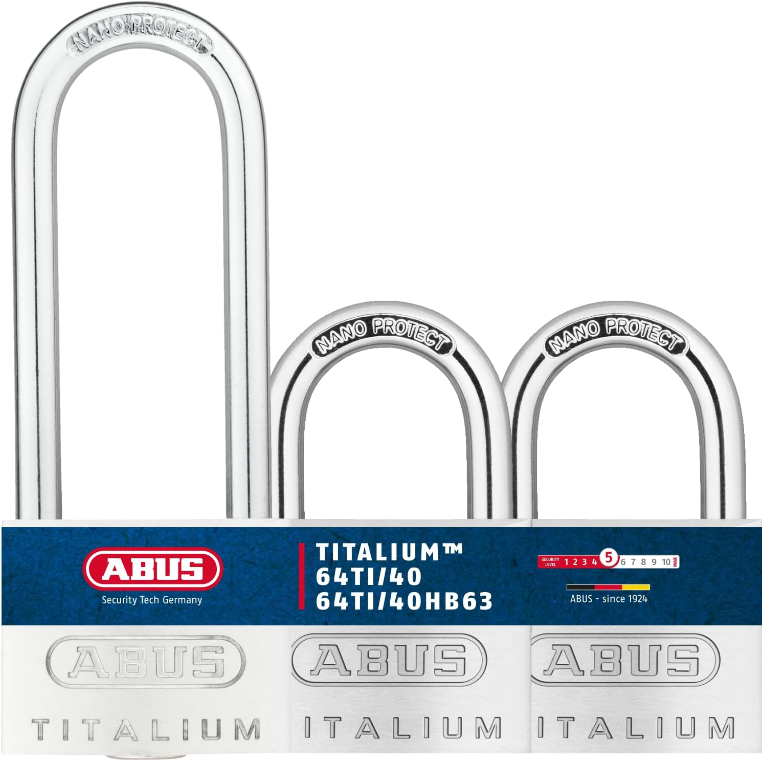 64Ti/20 20Mm Carded Titalium Padlock (Pack of 2)